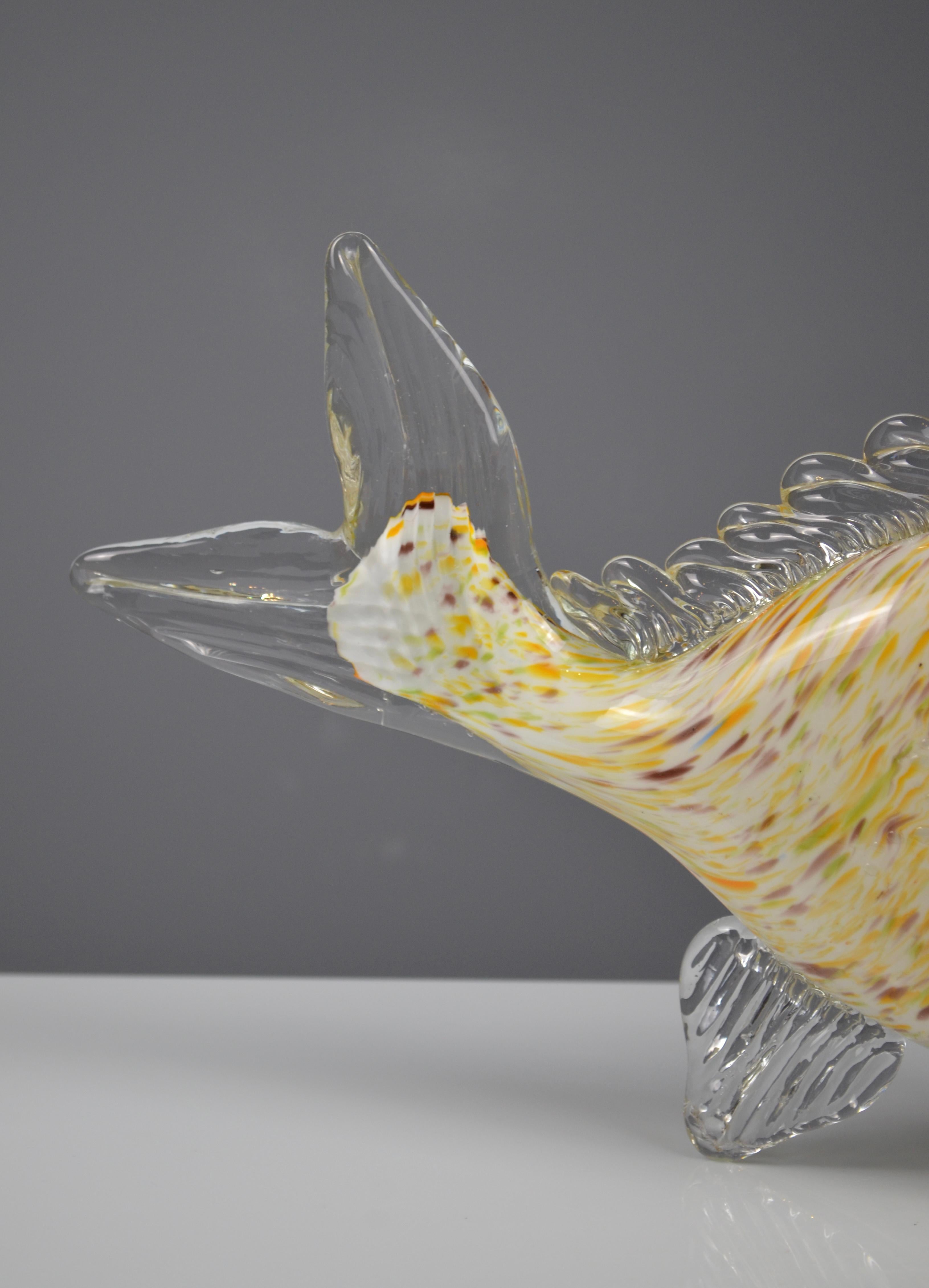 Murano Glass Fish Sculpture in vendita 3