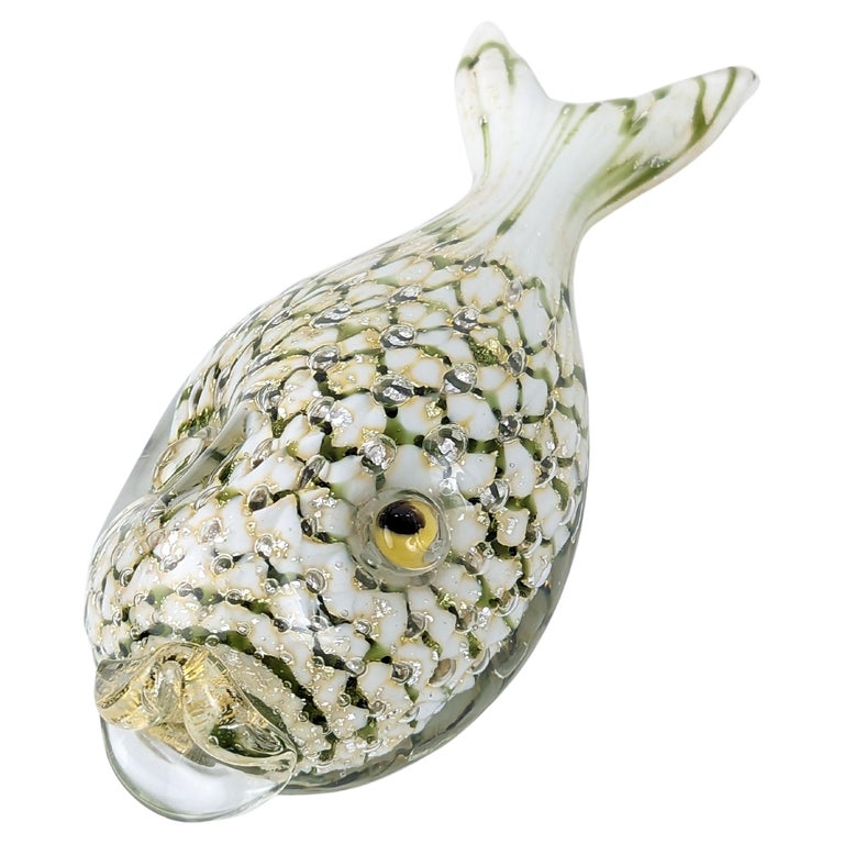 Sculpture Poisson en Verre Soufflé | Objet d'Art Fait Main | Fine Art France - Fineartsfrance