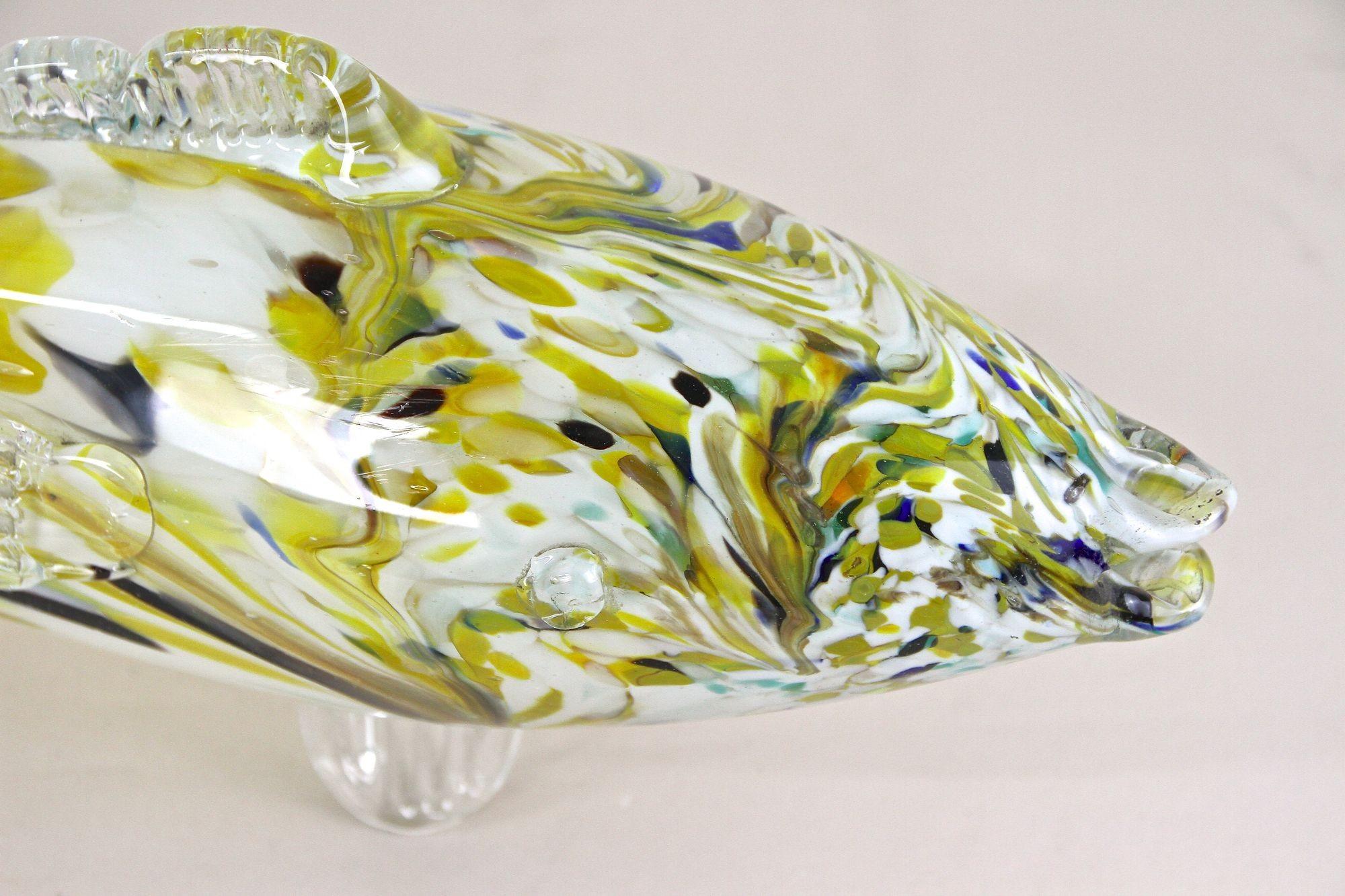 Scultura di pesce in vetro di Murano - Multicolore, metà secolo, Italia, 1950 ca. in vendita 4