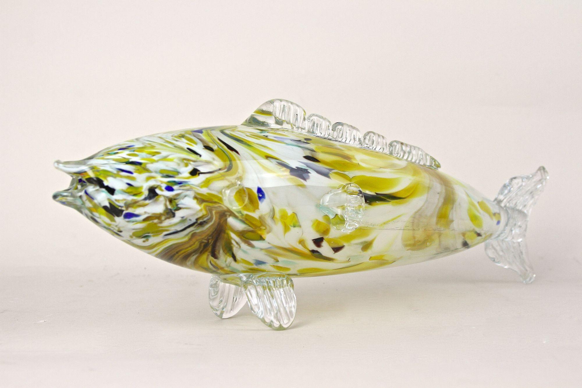Scultura di pesce in vetro di Murano - Multicolore, metà secolo, Italia, 1950 ca. in vendita 11