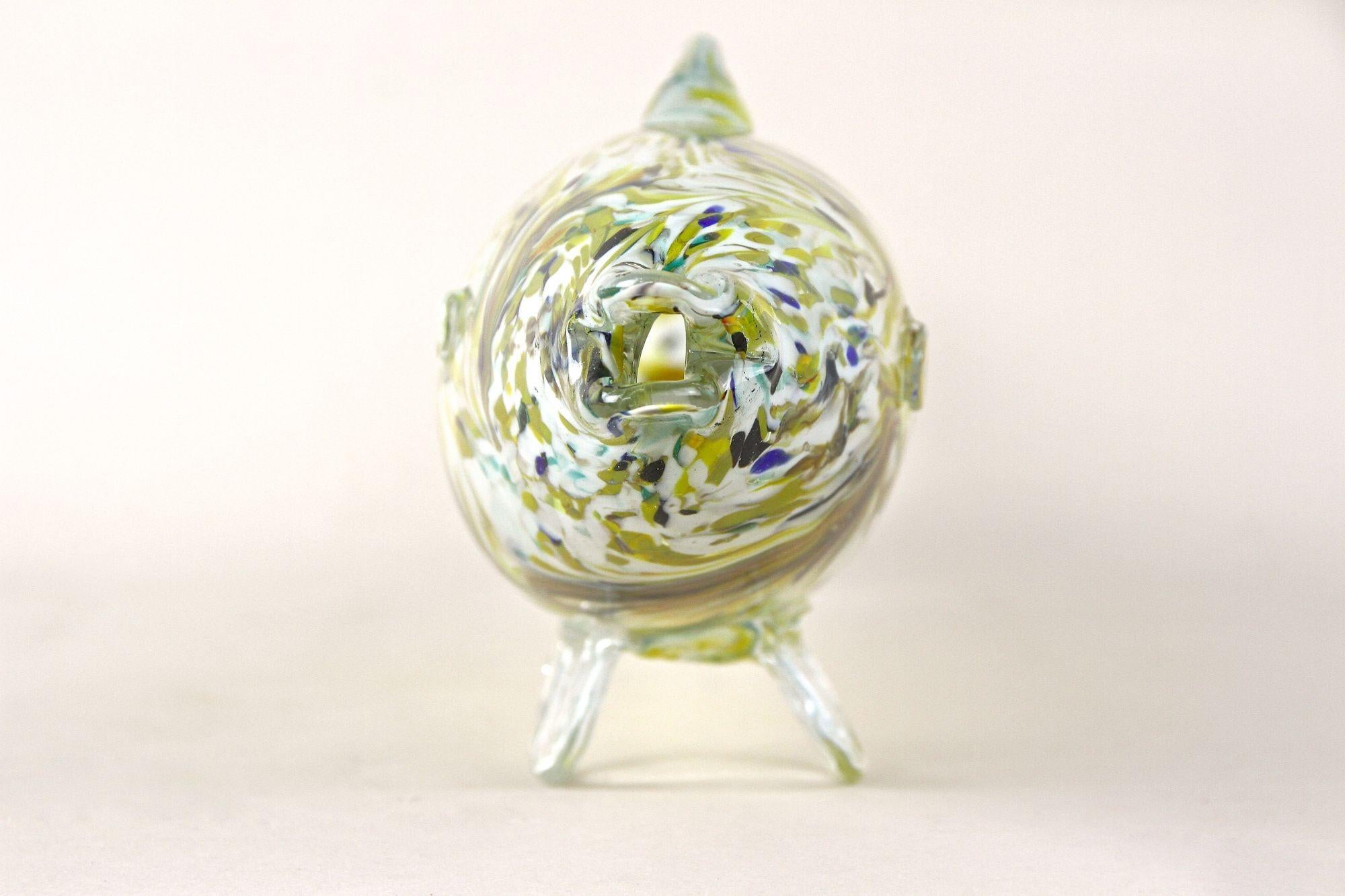 Fatto a mano Scultura di pesce in vetro di Murano - Multicolore, metà secolo, Italia, 1950 ca. in vendita