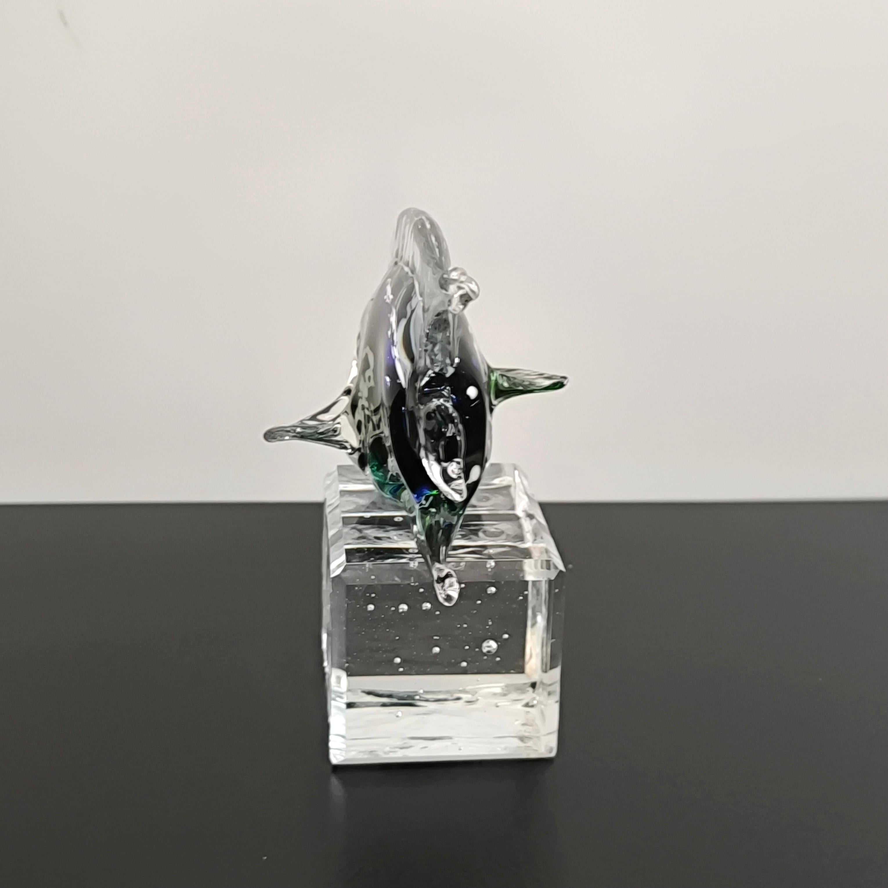 Murano Glass Fish Sculpture, Paperweight For Sale 1