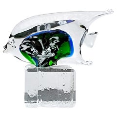 Murano Glass Fish Sculpture, Paperweight