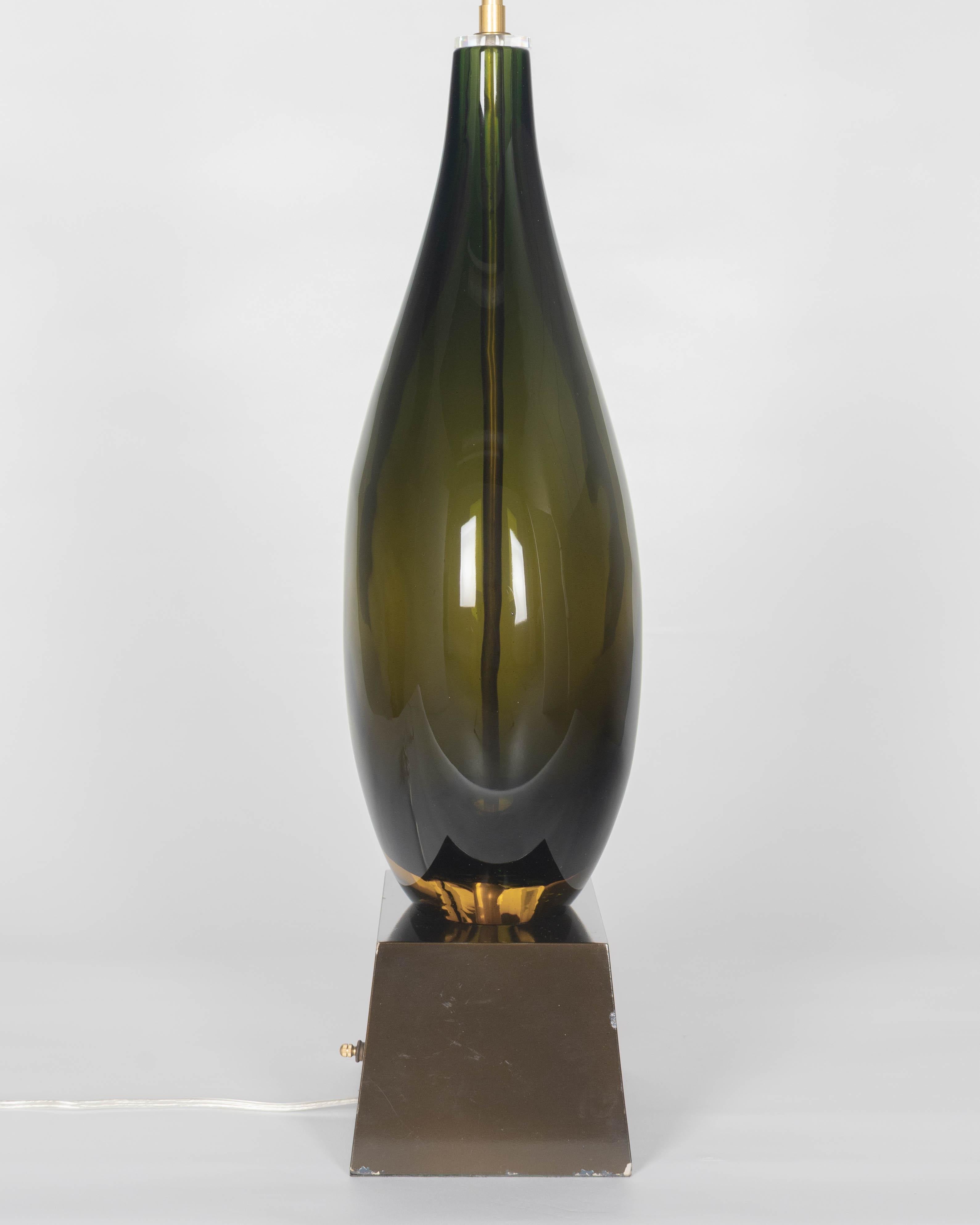 XX secolo Lampada in vetro di Murano Flavio Poli Seguso in vendita