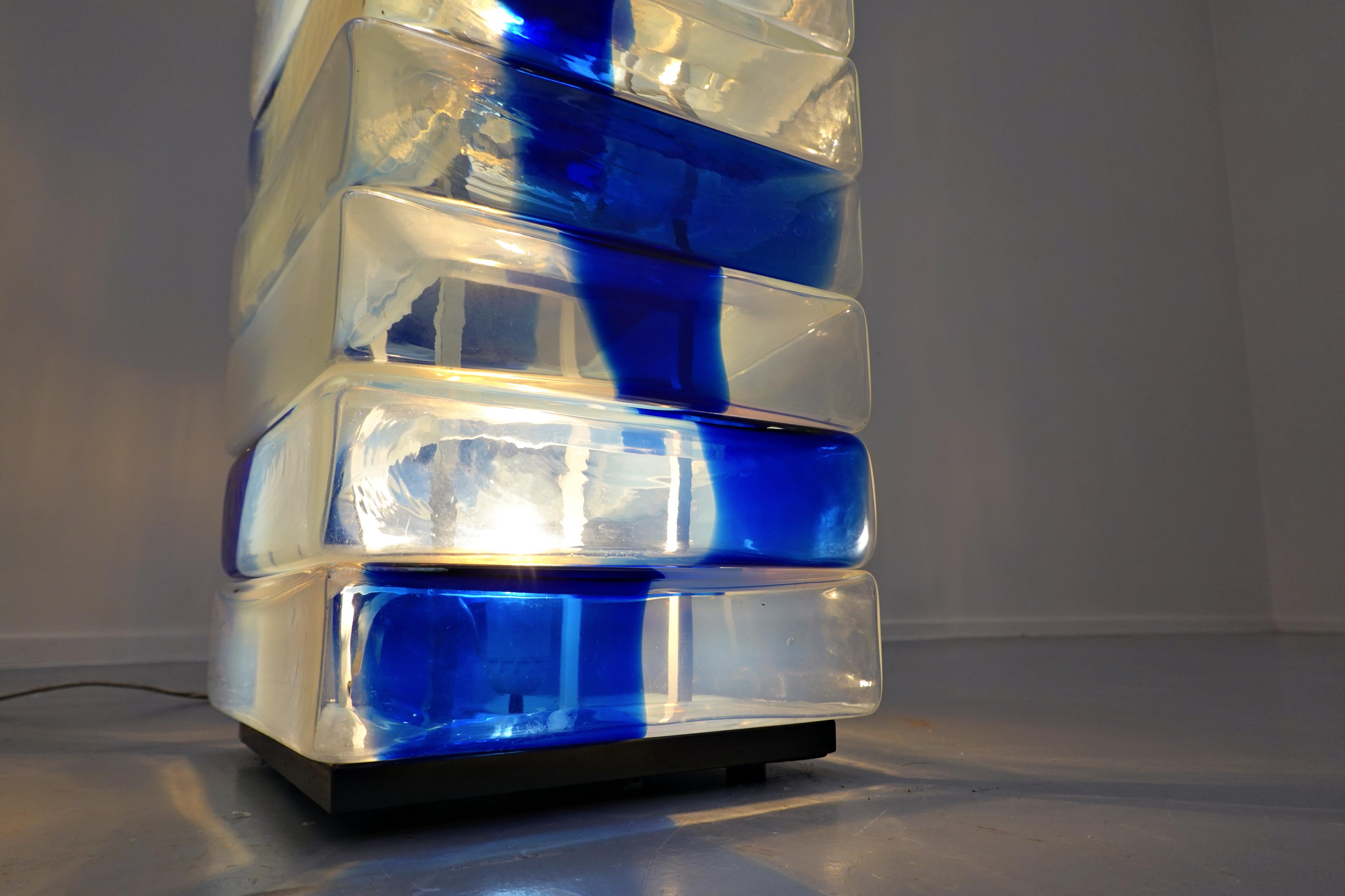 Murano Glass Floor Lamp by Carlo Nason for Mazzega, 1960s 1