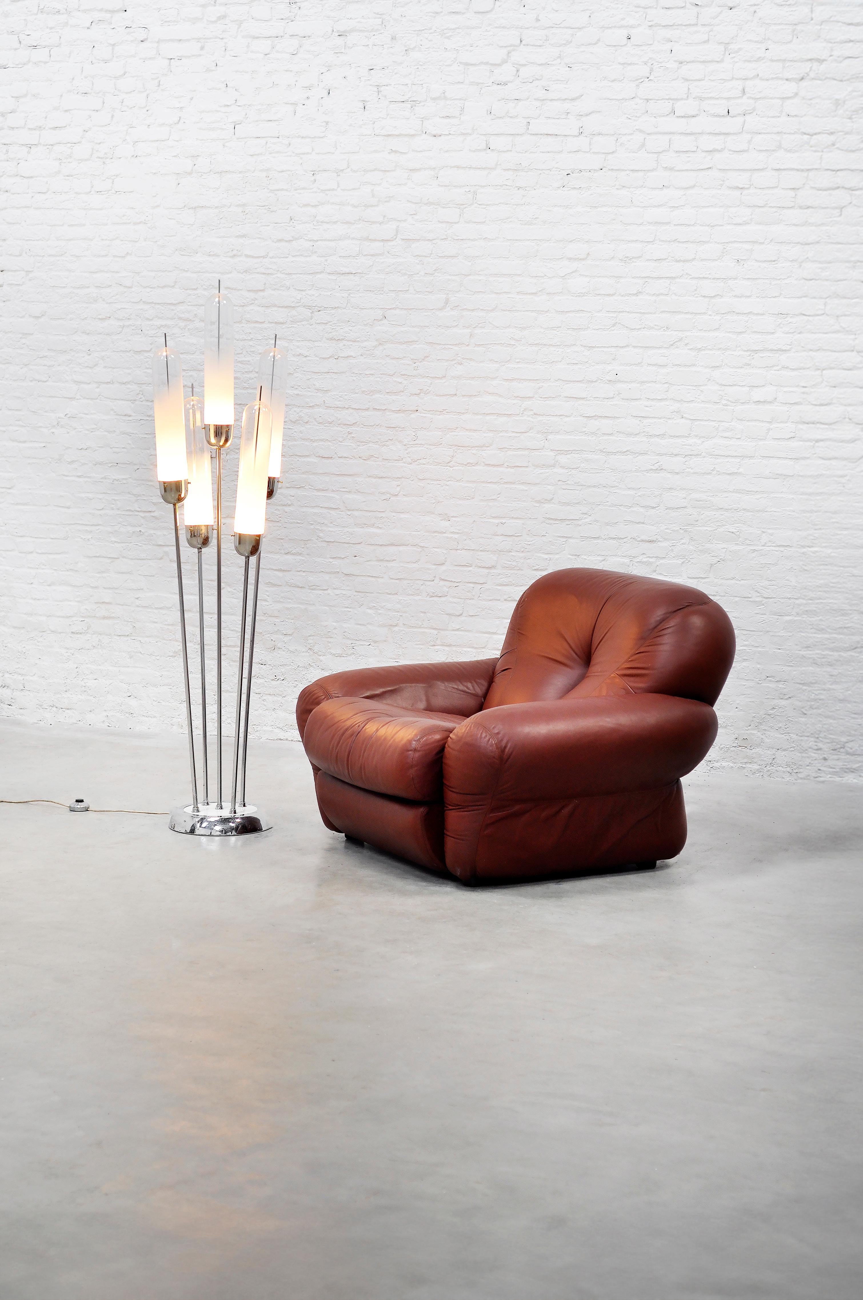 Lampadaire en verre de Murano par Carlo Nason pour Mazzega, années 1960 en vente 1