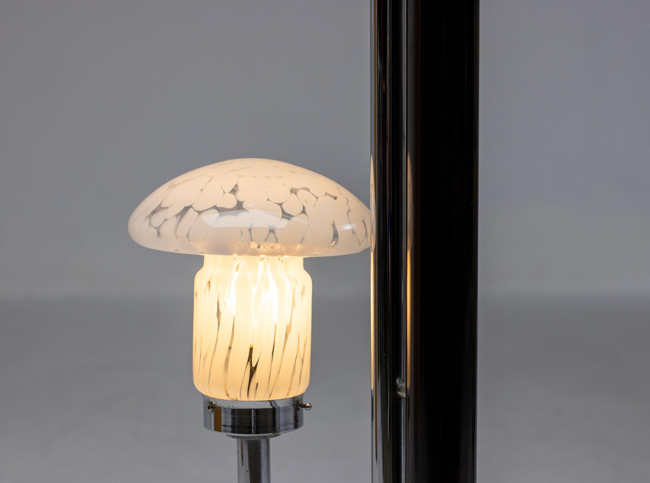 Enameled Murano Glass Floor Lamp by Carlo Nason for Mazzega For Sale