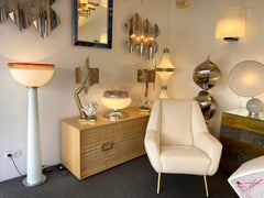 Murano Glass Floor Lamp by Roberto Pamio for Leucos, Italy, 1970s