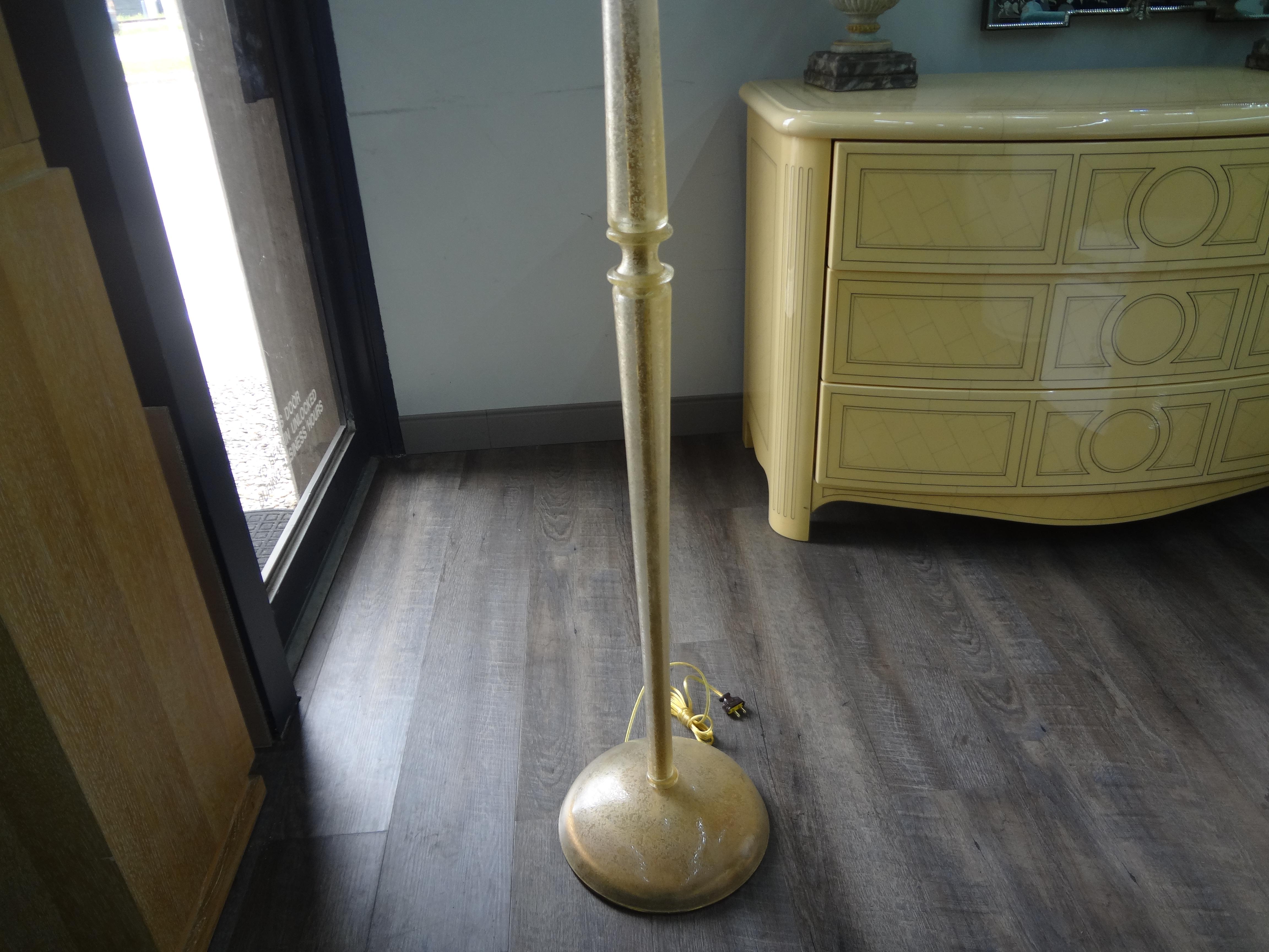 Hollywood Regency Lampada da terra in vetro di Murano di Seguso in vendita