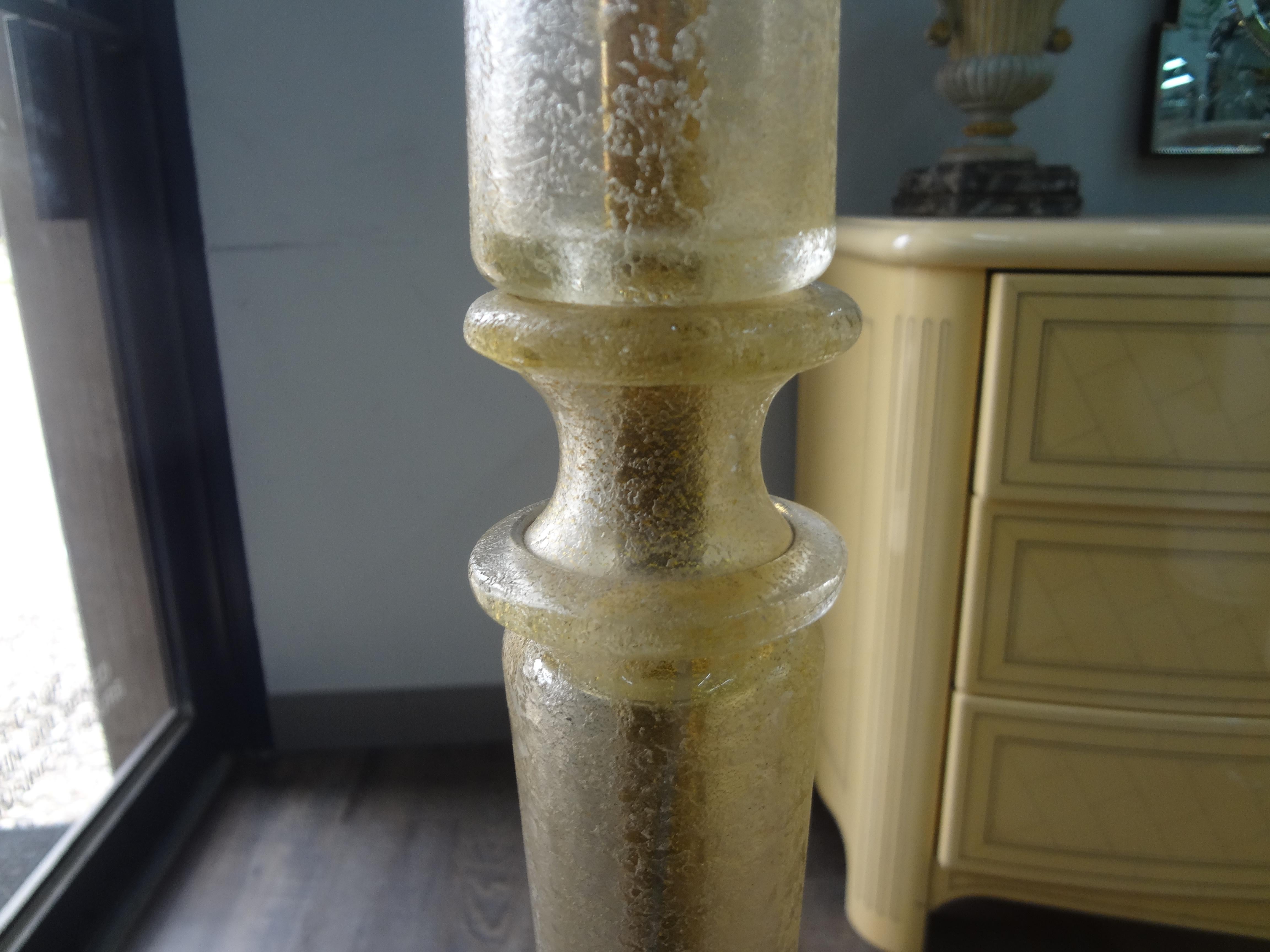 Lampada da terra in vetro di Murano di Seguso In condizioni buone in vendita a Houston, TX