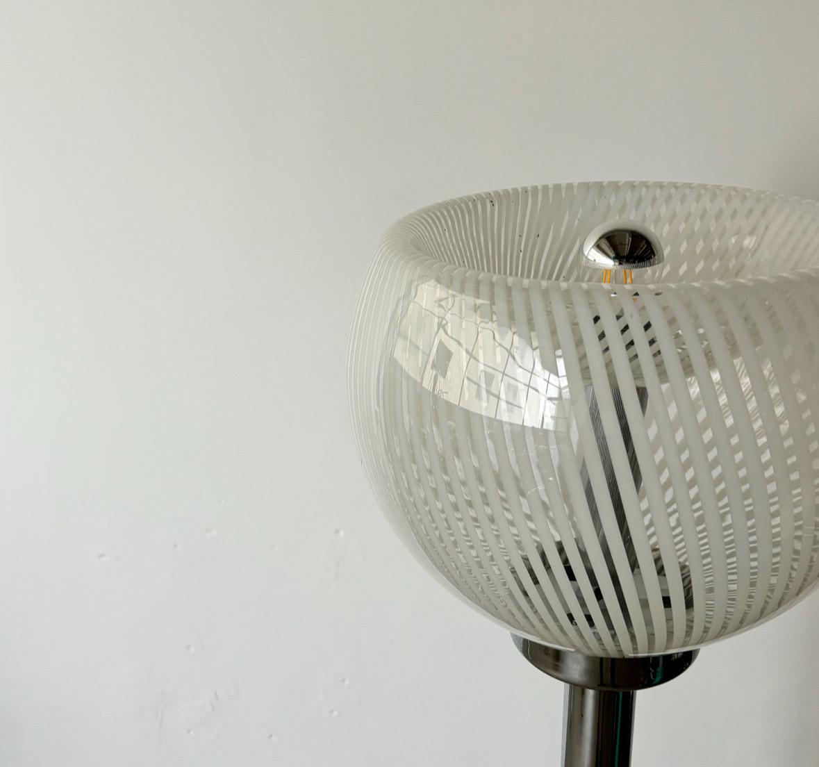 Blown Glass Murano glass floor lamp by Venini, 1970s Italy