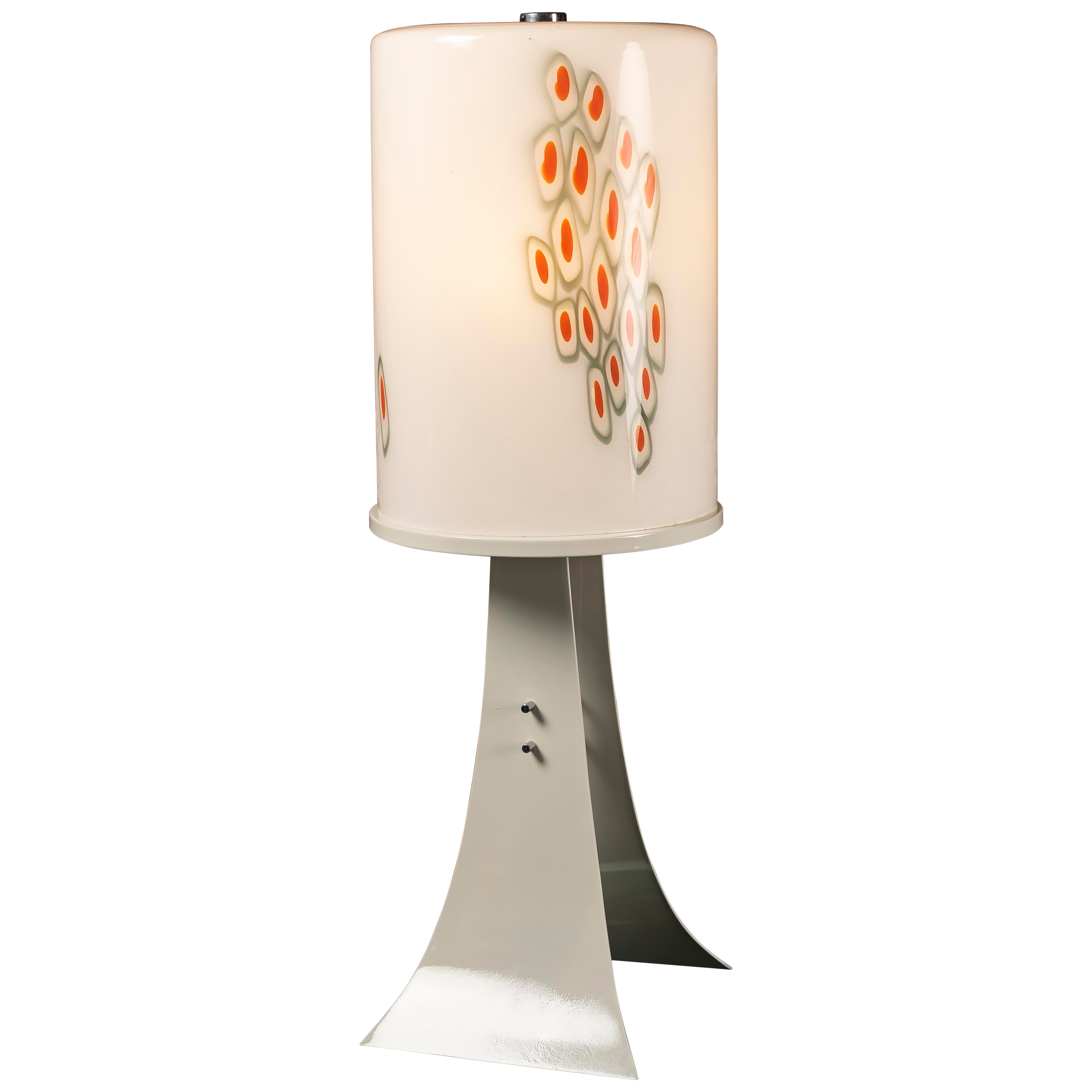 Lampadaire en verre de Murano conçu par Alfredo Barbini, Italie, années 1960 en vente