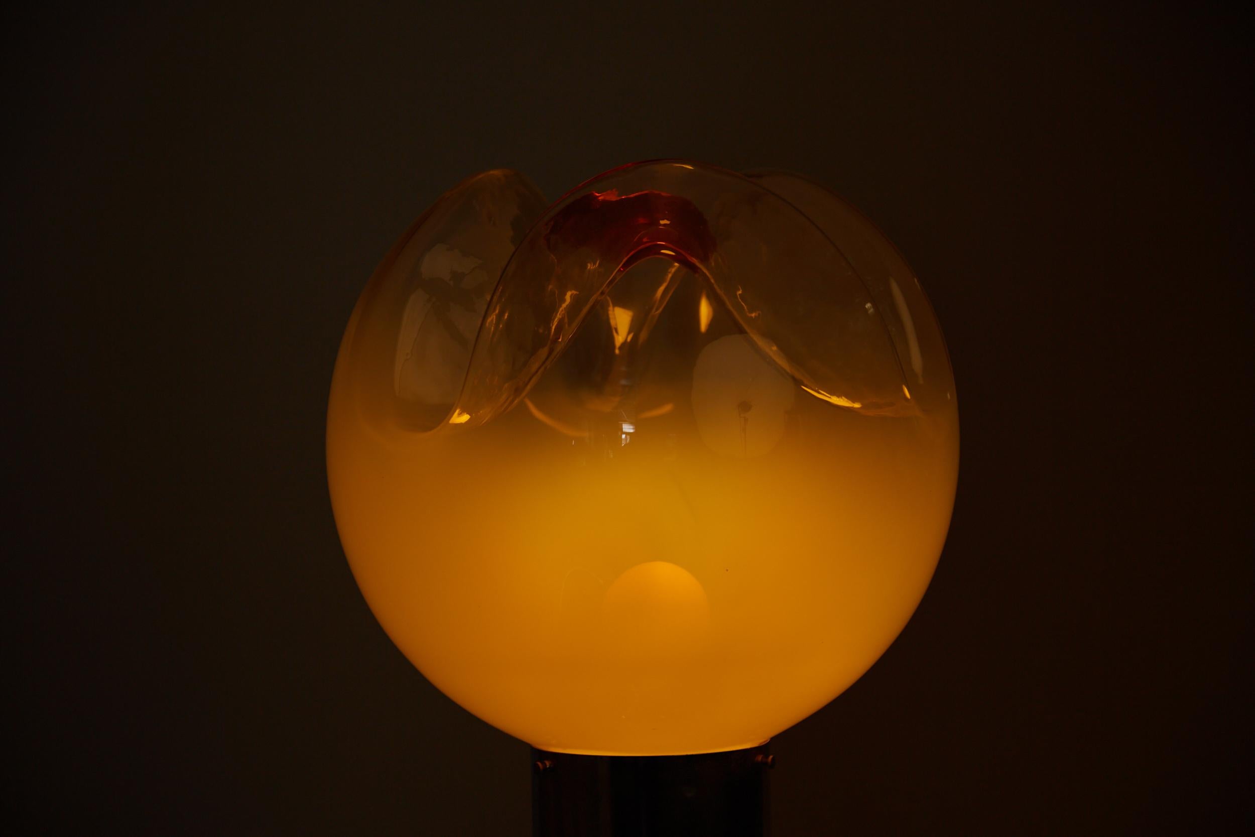 Lámpara de pie de cristal de Murano para Mazzega, Carlo Nason, años 60 en venta 3