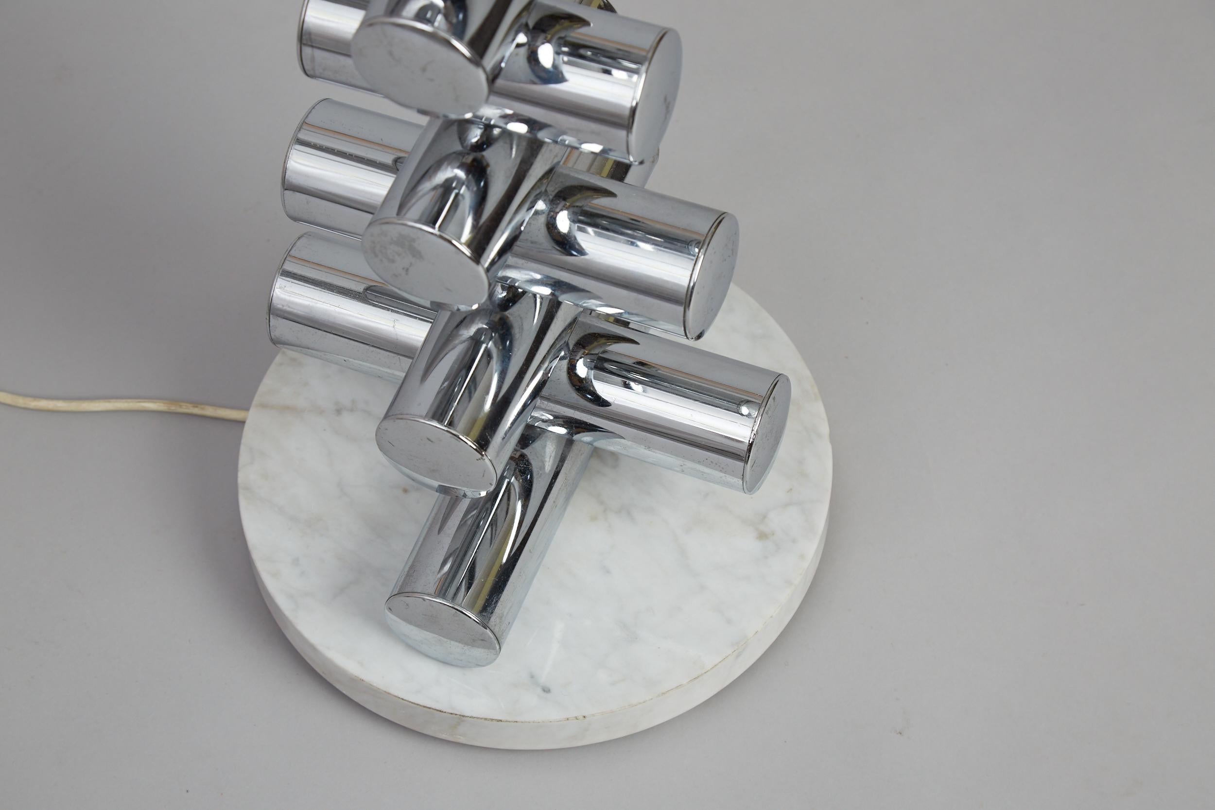 Lámpara de pie de cristal de Murano para Mazzega, Carlo Nason, años 60 Era espacial en venta