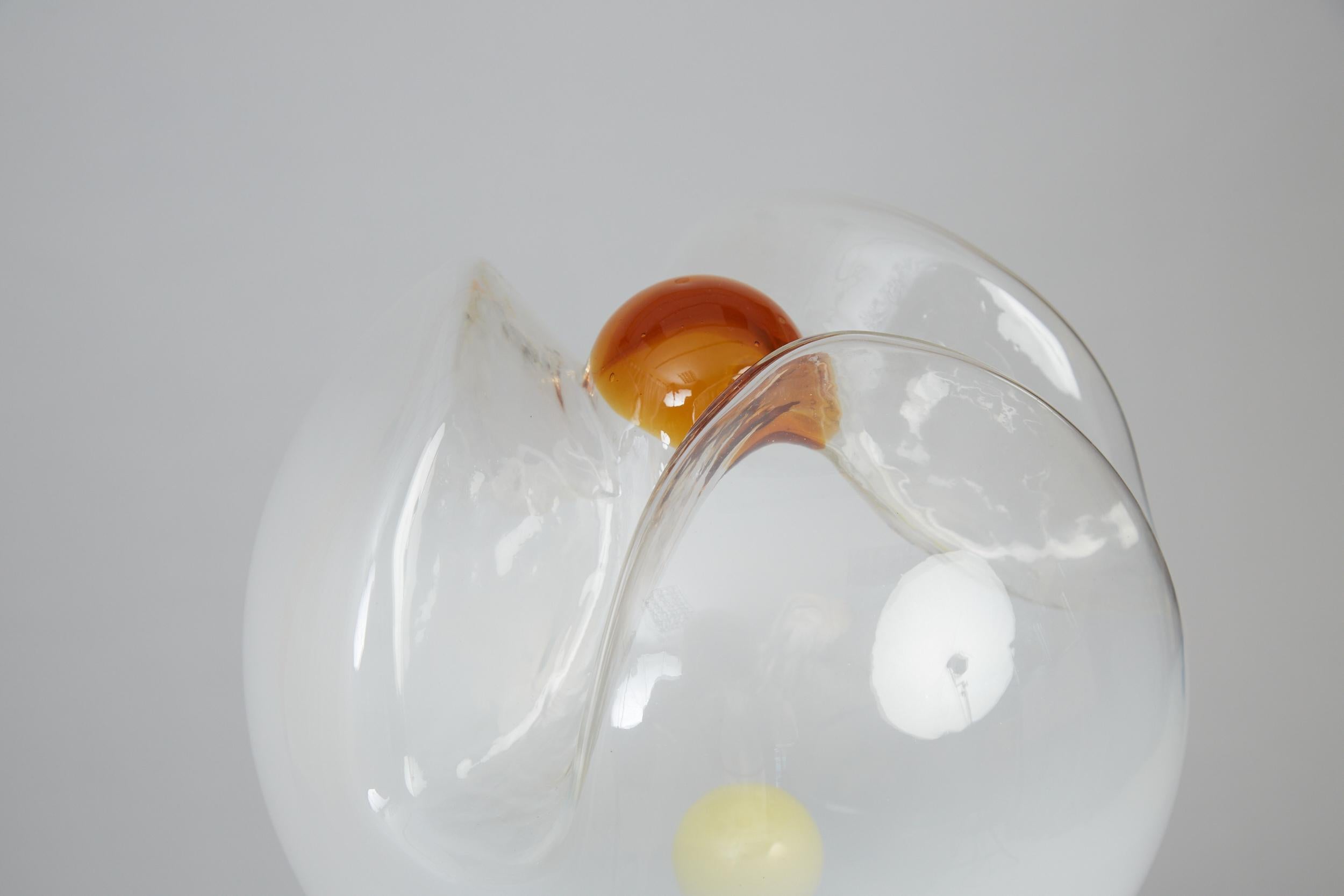 Lámpara de pie de cristal de Murano para Mazzega, Carlo Nason, años 60 mediados del siglo XX en venta