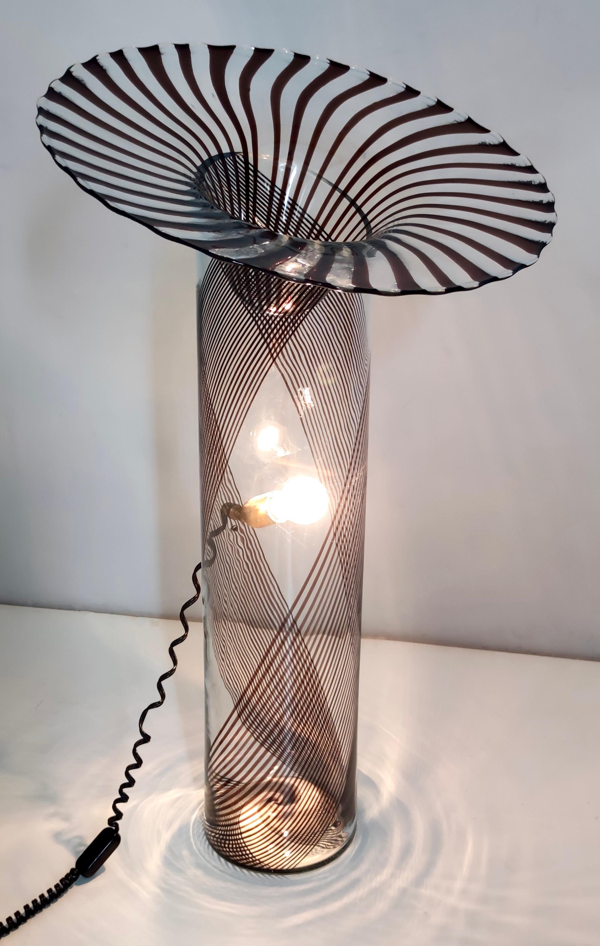 Late 20th Century Murano Glass Floor Lamp 