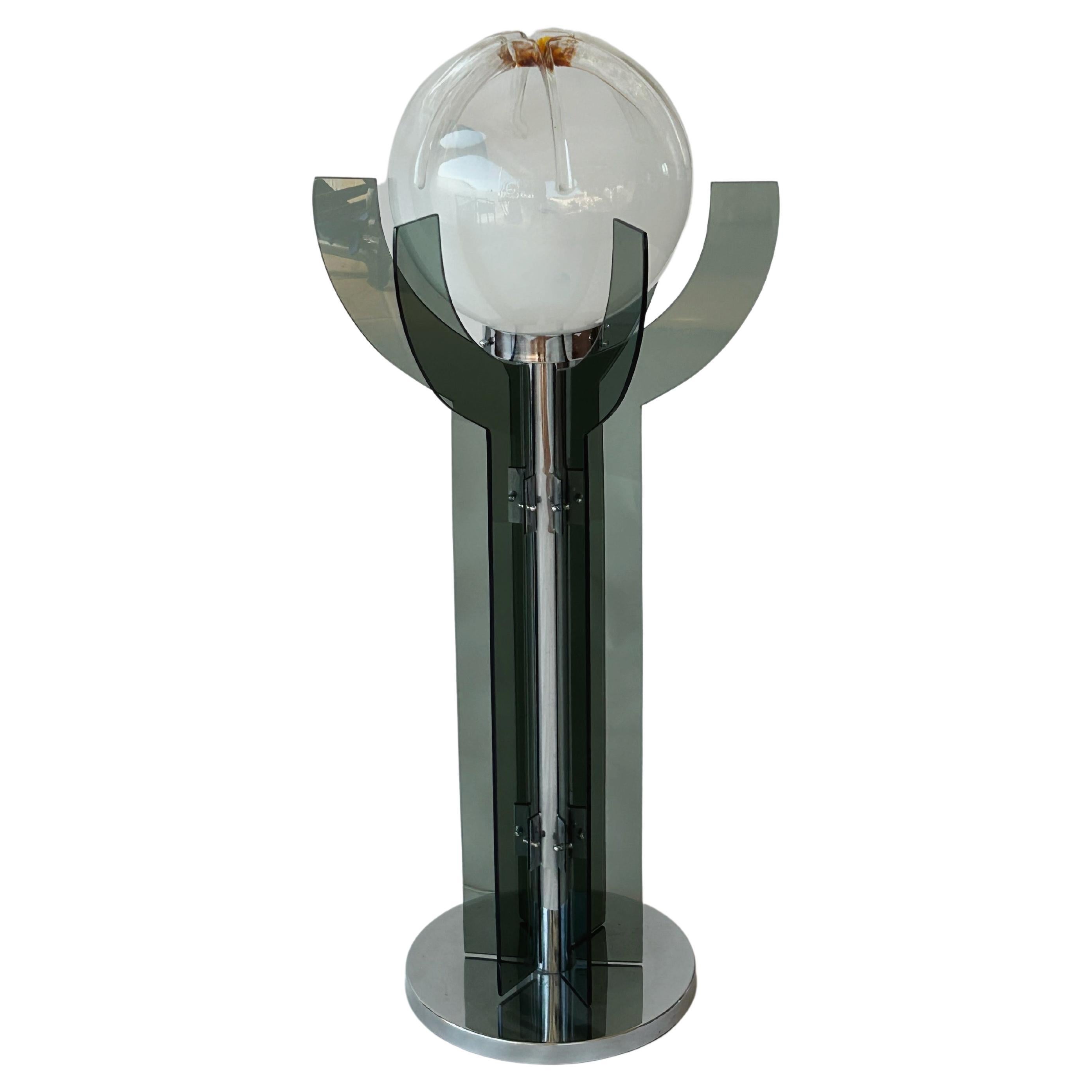 Murano Glass Floor Lamp in the style of Mazzega, 1970s