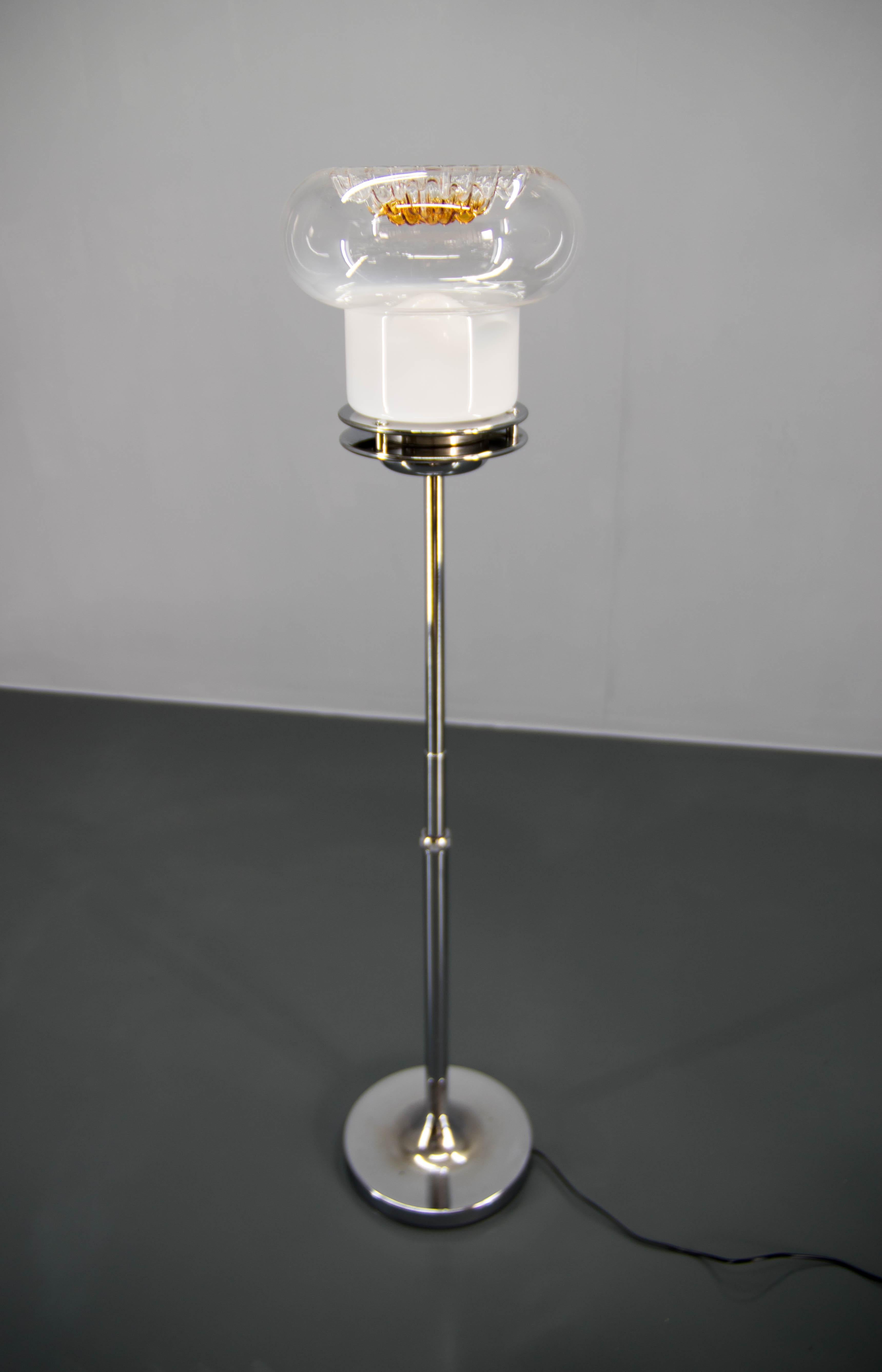 Italian Murano Glass Floor Lamp, Italy, 1980s For Sale