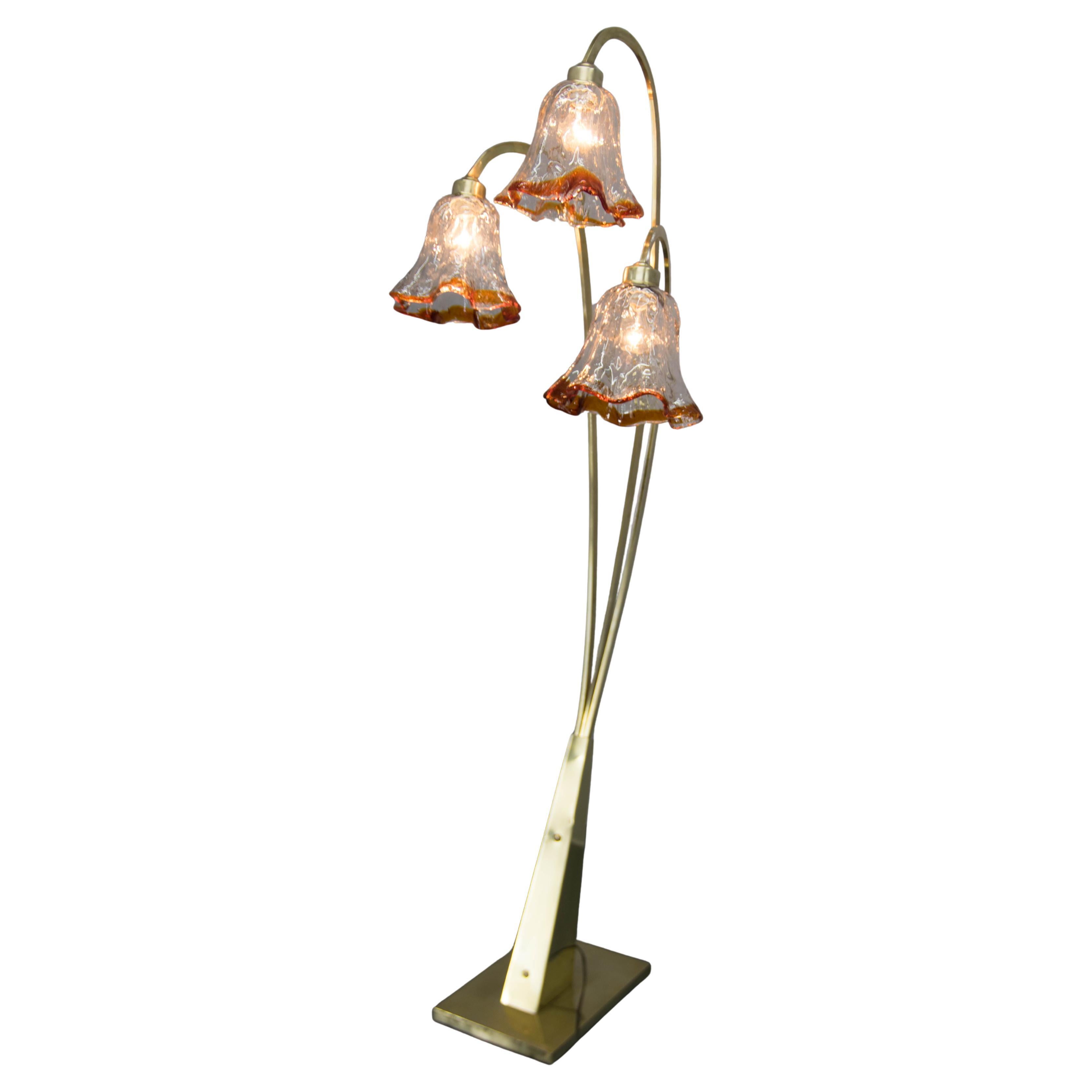 Murano Glas Stehlampe, Italien, 1980er Jahre