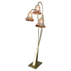 Lampada da terra in vetro di Murano, Italia, anni '80