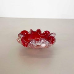 Murano Glass "Floral" Bowl Element Shell Ashtray by Barovier + Toso, Italy, 1970