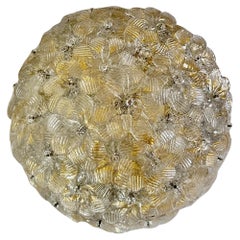 Murano Glas Floral Gold Pendelleuchte Flush Mount Light