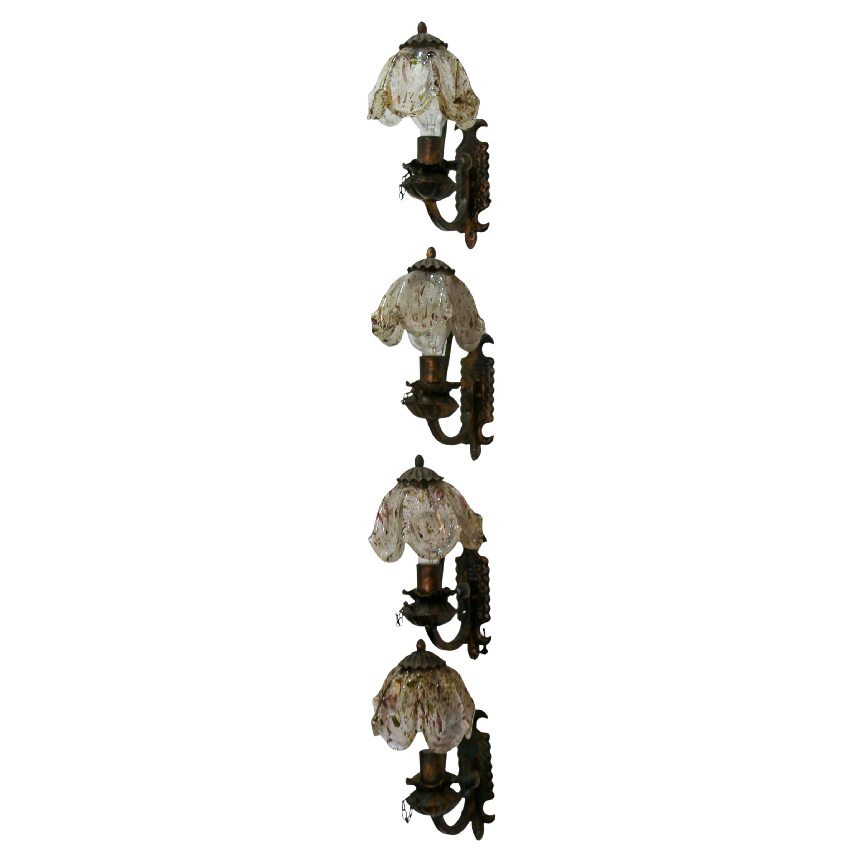 Murano Glas Floral  Wandleuchter