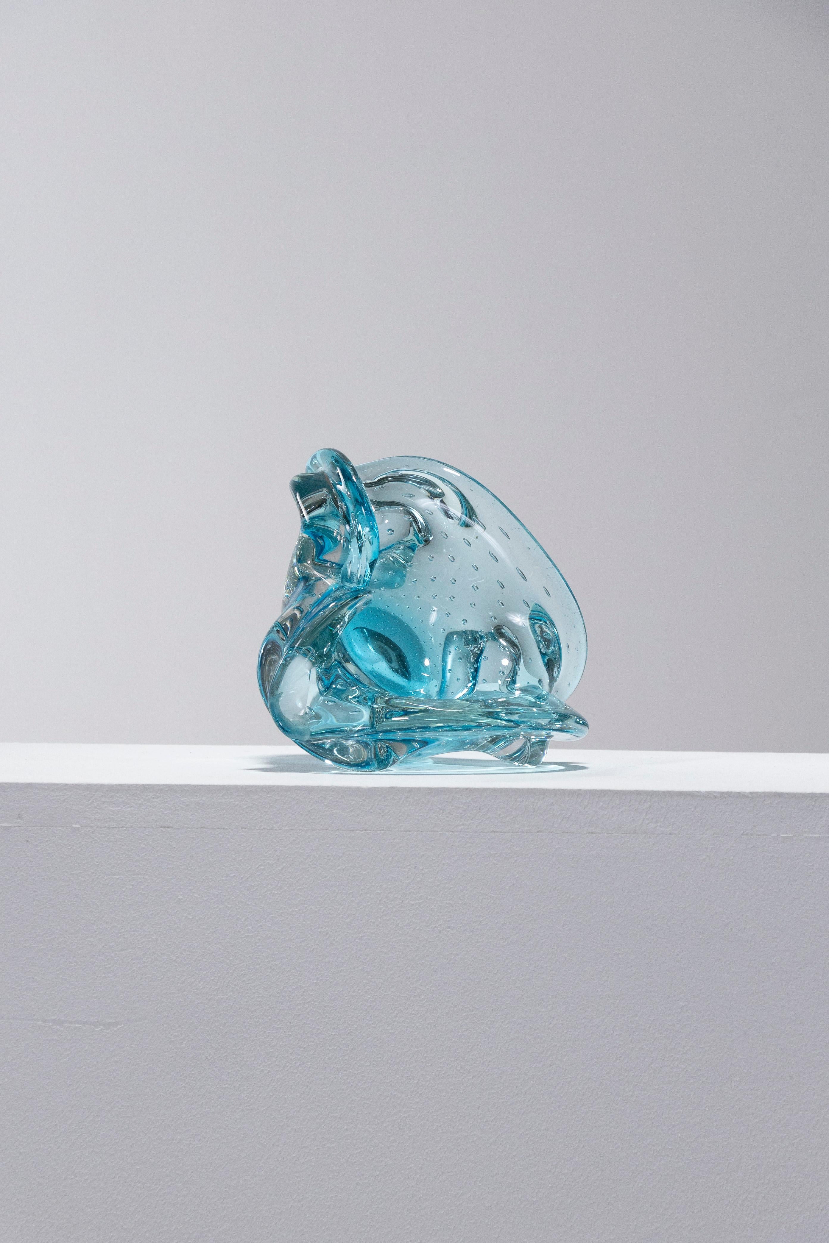 Cenicero flor de cristal de Murano, años 60 1