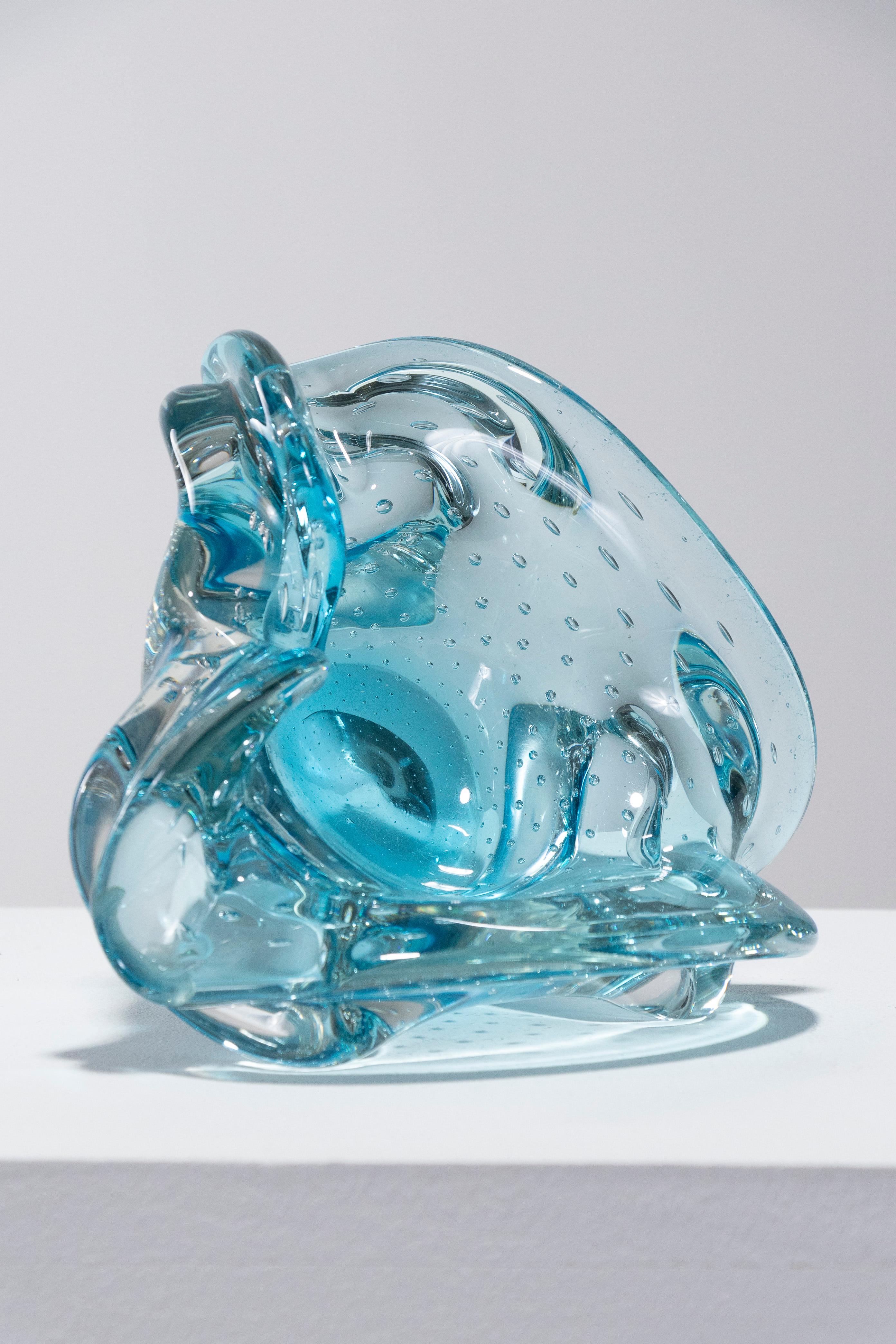 Cenicero flor de cristal de Murano, años 60 2