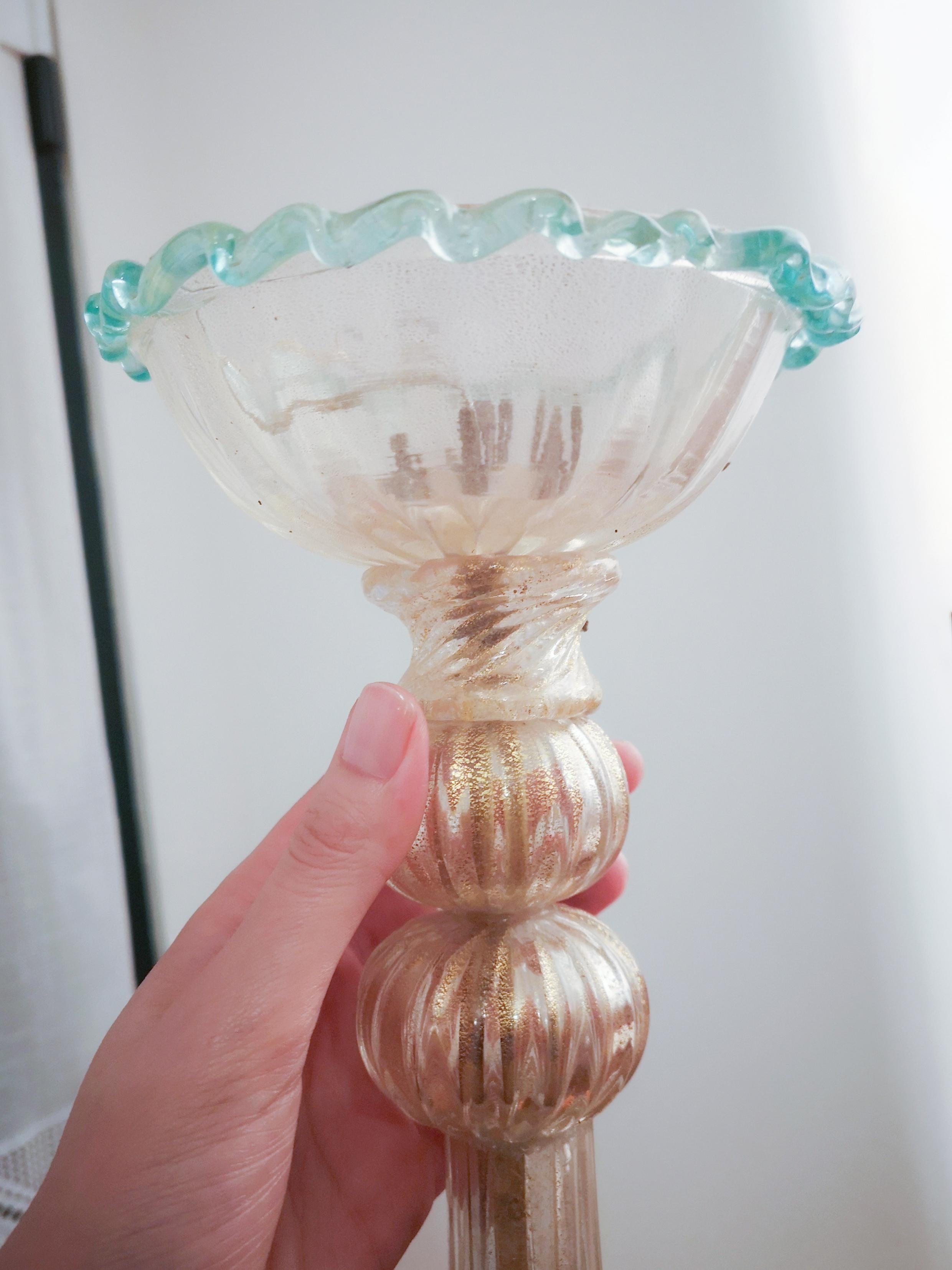 Murano Glass Flower Ceiling Lamp by Barovier & Toso, 1950s en vente 6