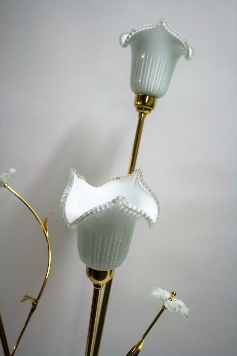 Murano Glass Flower Floor Lamp, 1980s at 1stDibs glass flower lamps