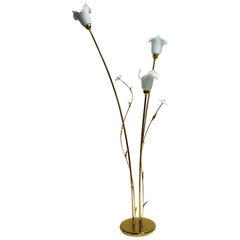 Murano Glass Flower Floor Lamp, 1980s