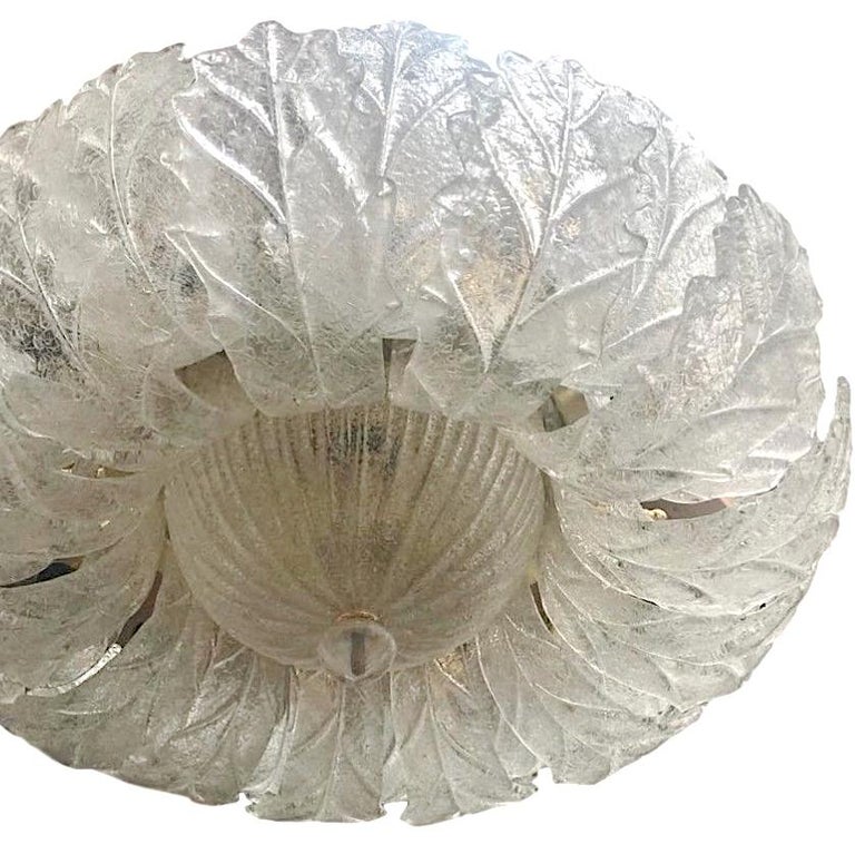 Murano Glass Flower Light Fixture For Sale at 1stDibs