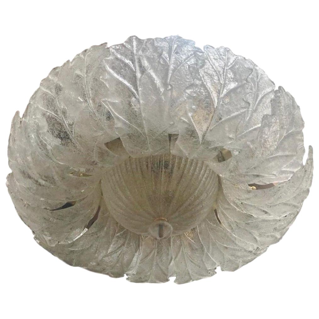 Murano Glass Flower Light Fixture For Sale at 1stDibs