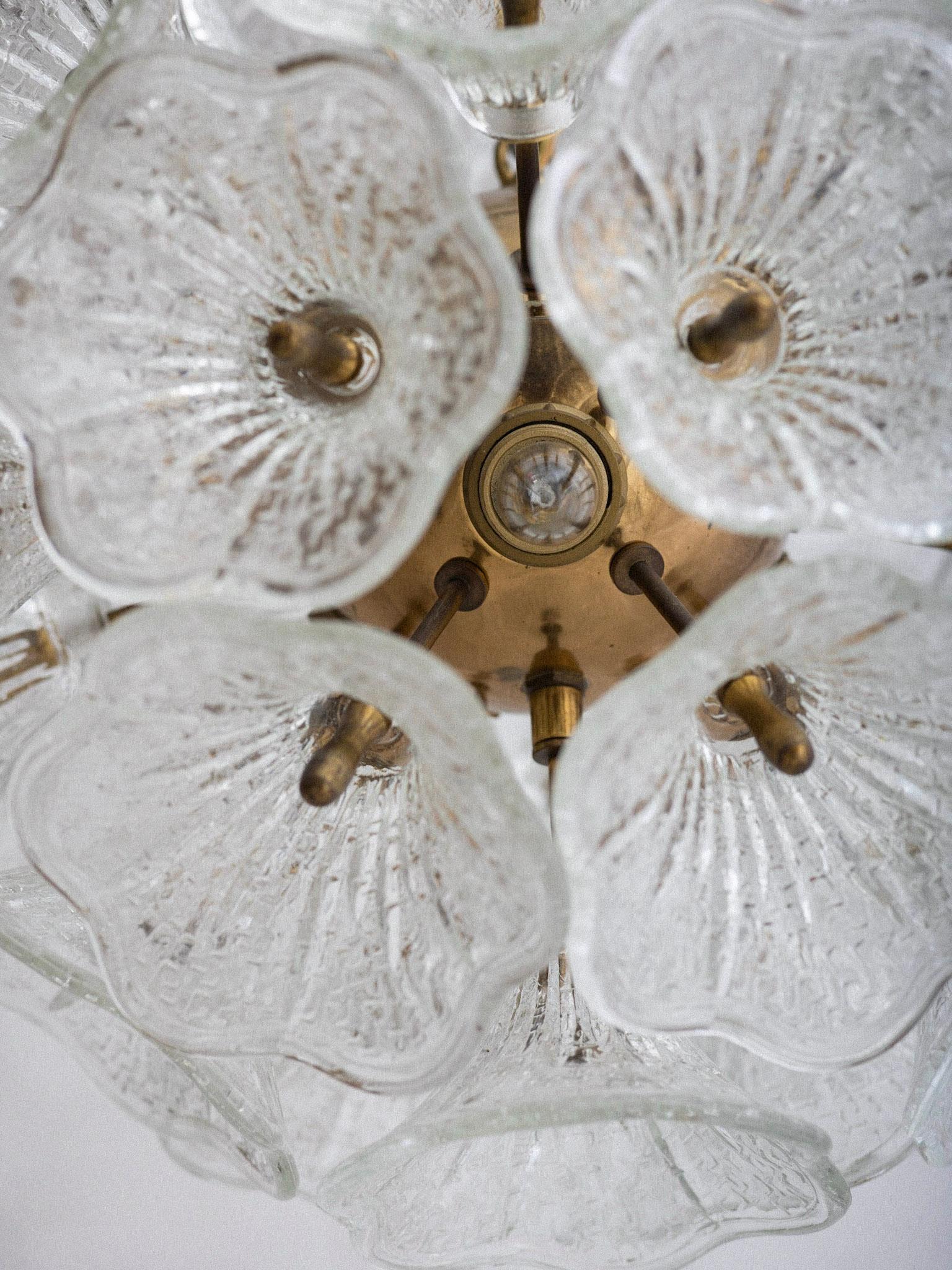 Murano Glass Flower Sputnik Chandelier Attributed to Paolo Venini for VeArt 3