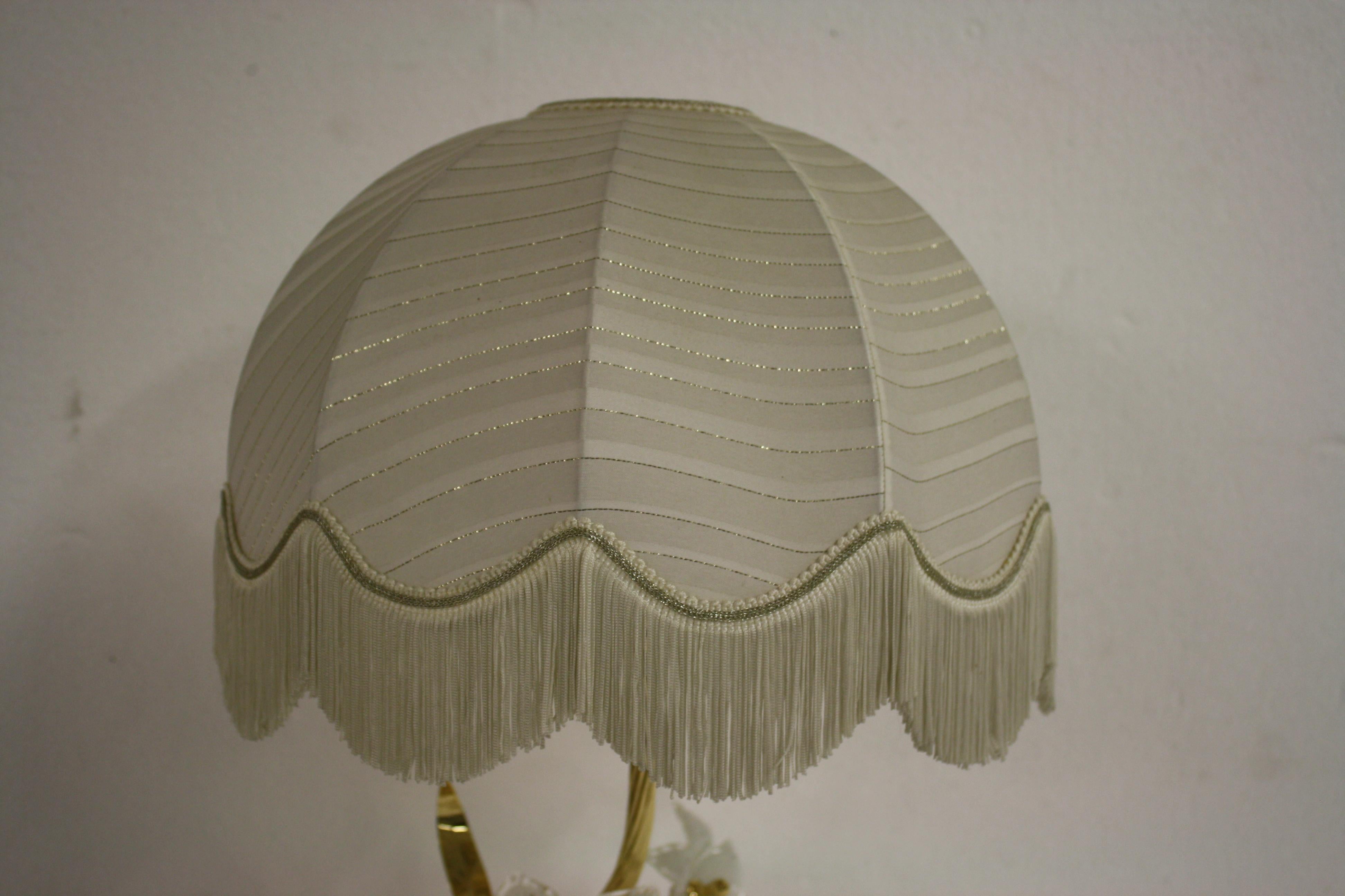 Murano Glass Flower Table Lamp, 1970s 1