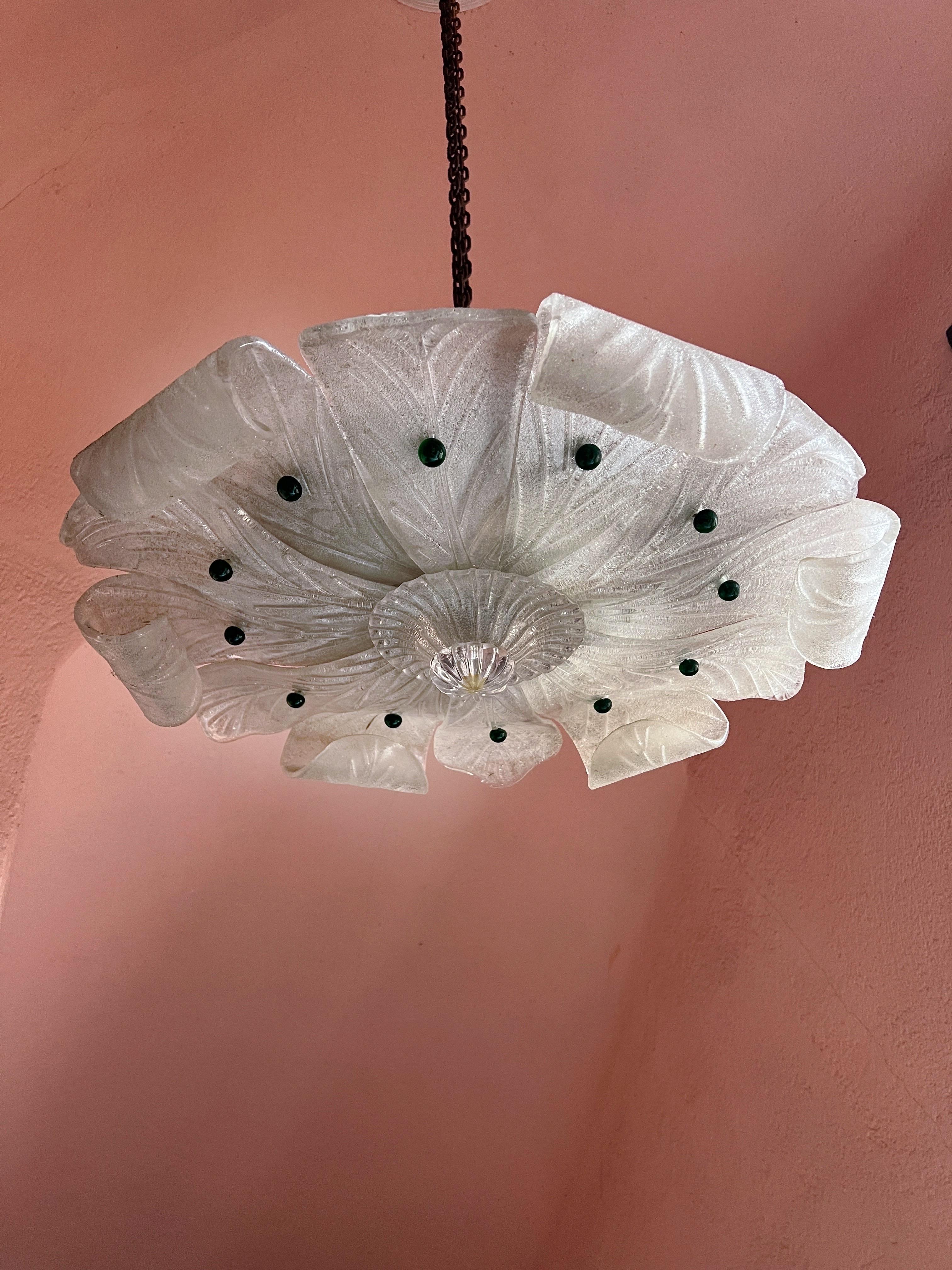 Encastré en verre de Murano, 1970 en vente 6