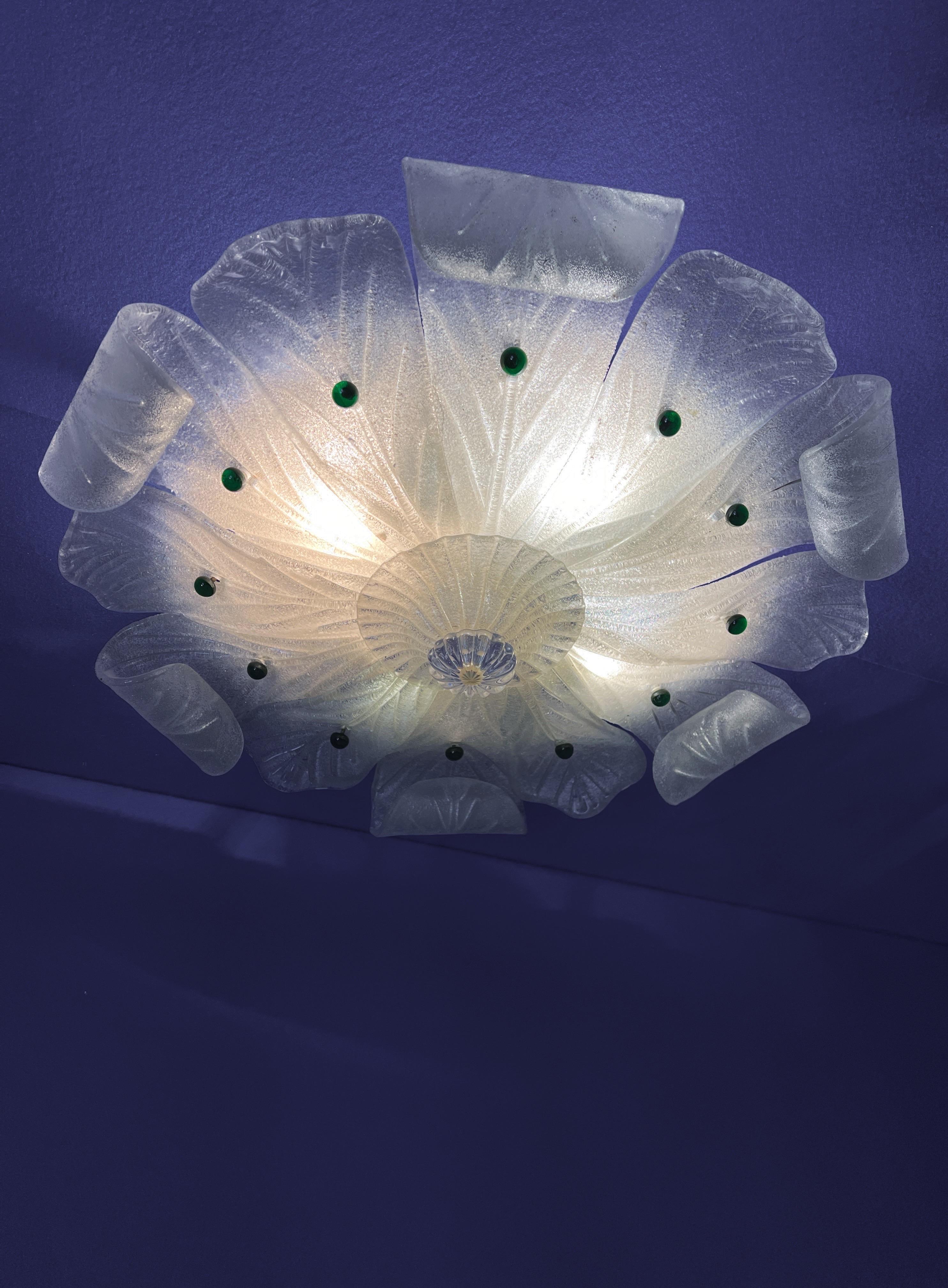 Encastré en verre de Murano, 1970 en vente 7