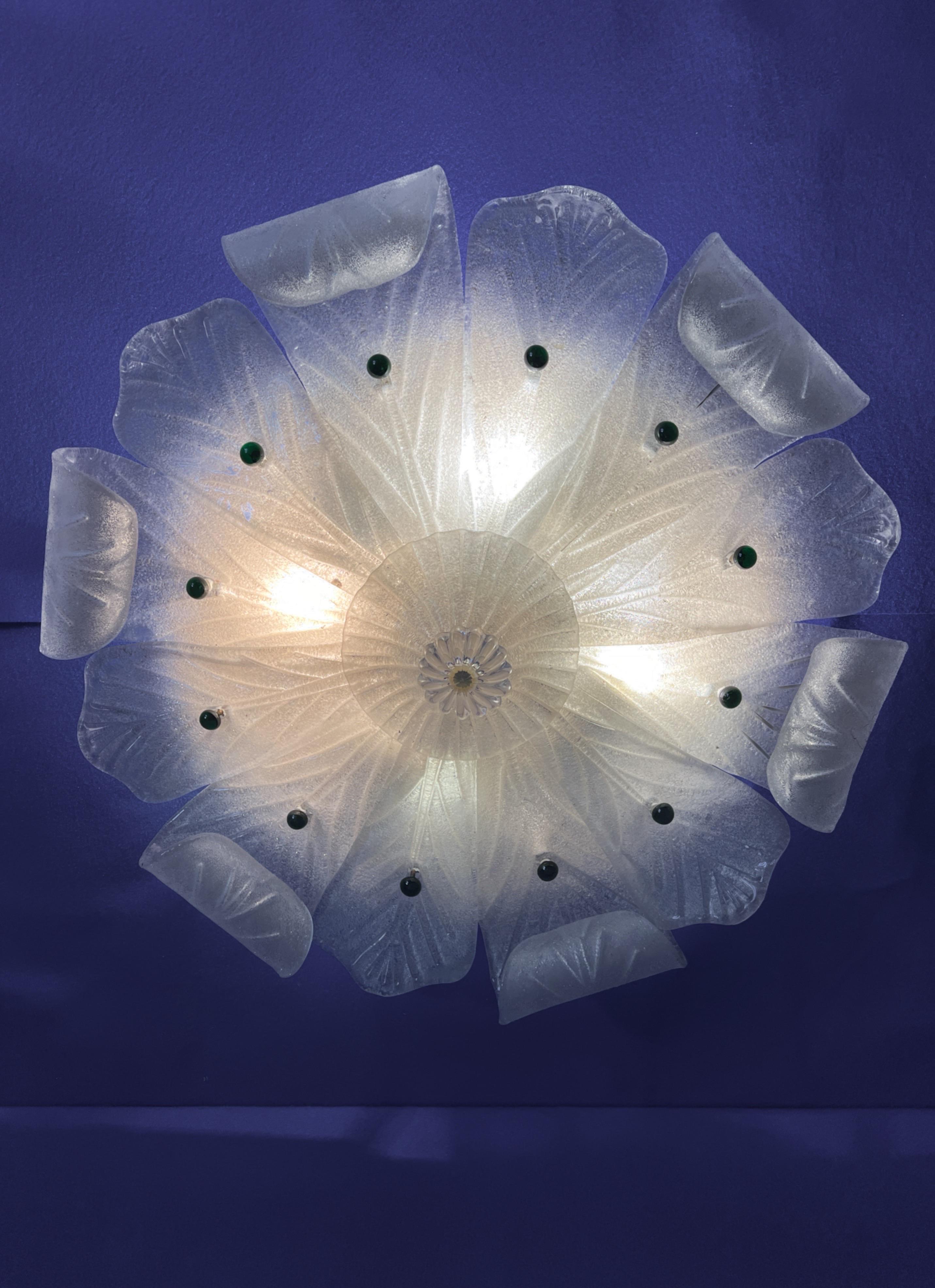 Encastré en verre de Murano, 1970 en vente 8