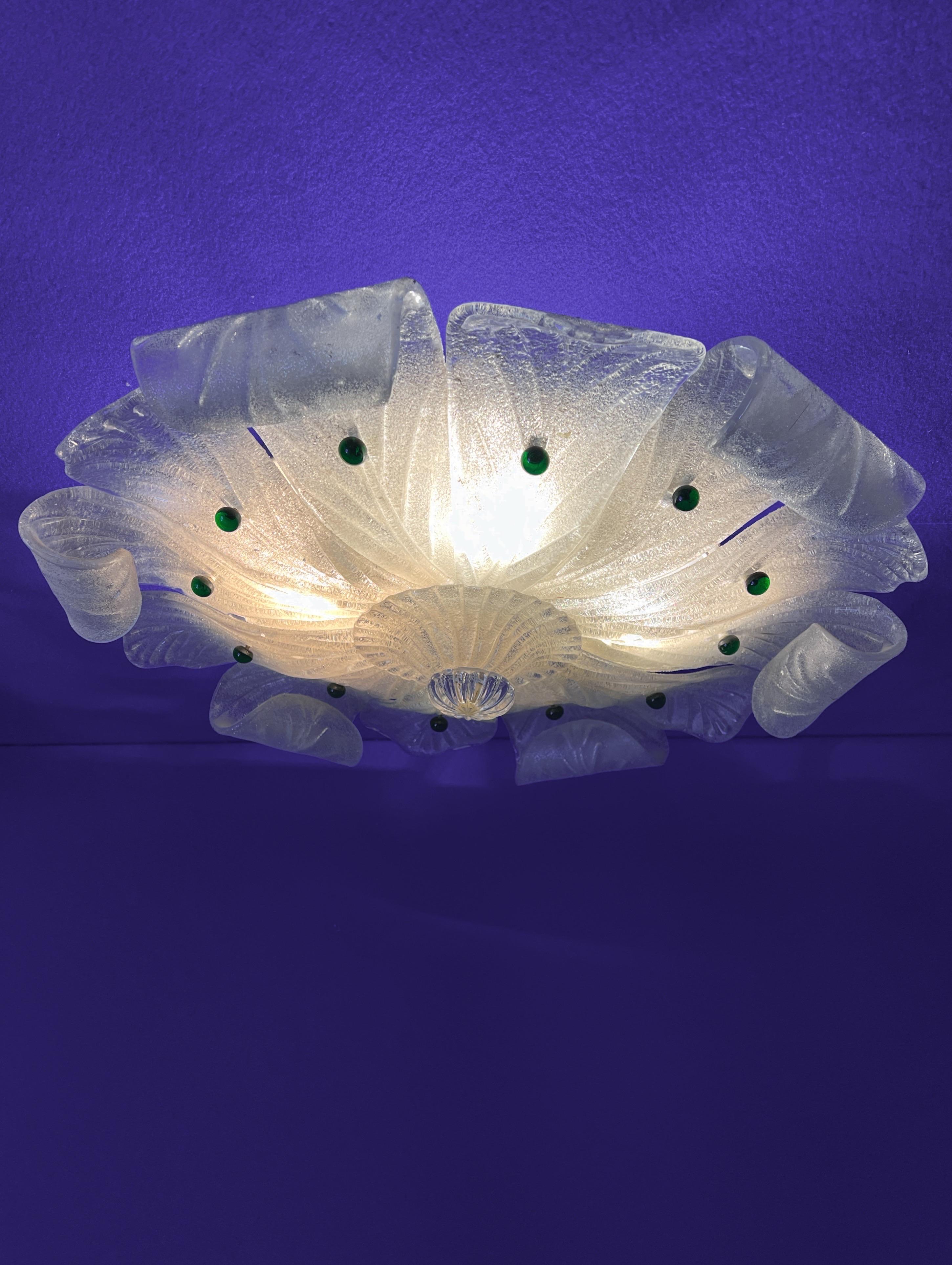 Encastré en verre de Murano, 1970 en vente 11