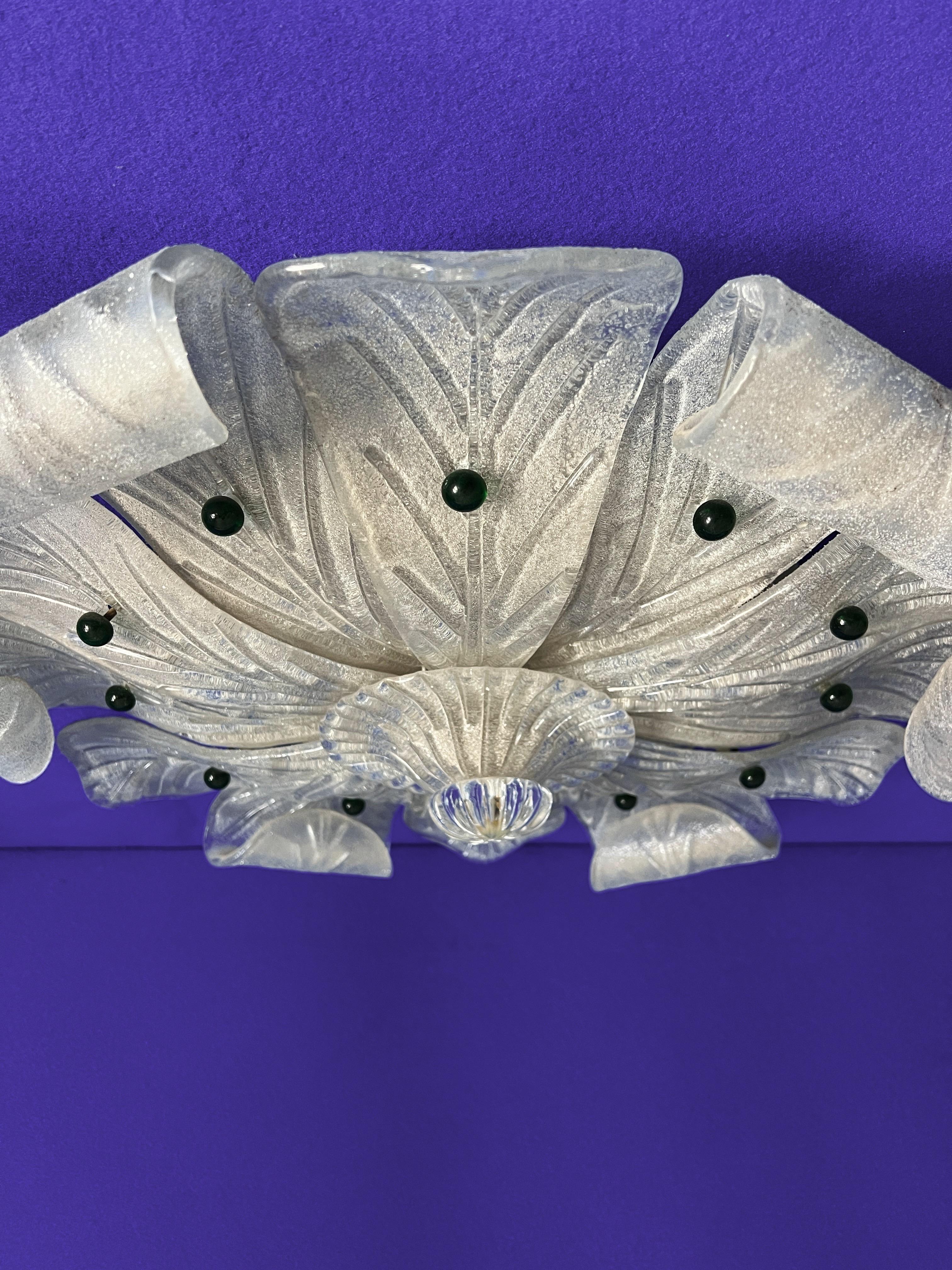 Mid-Century Modern Encastré en verre de Murano, 1970 en vente