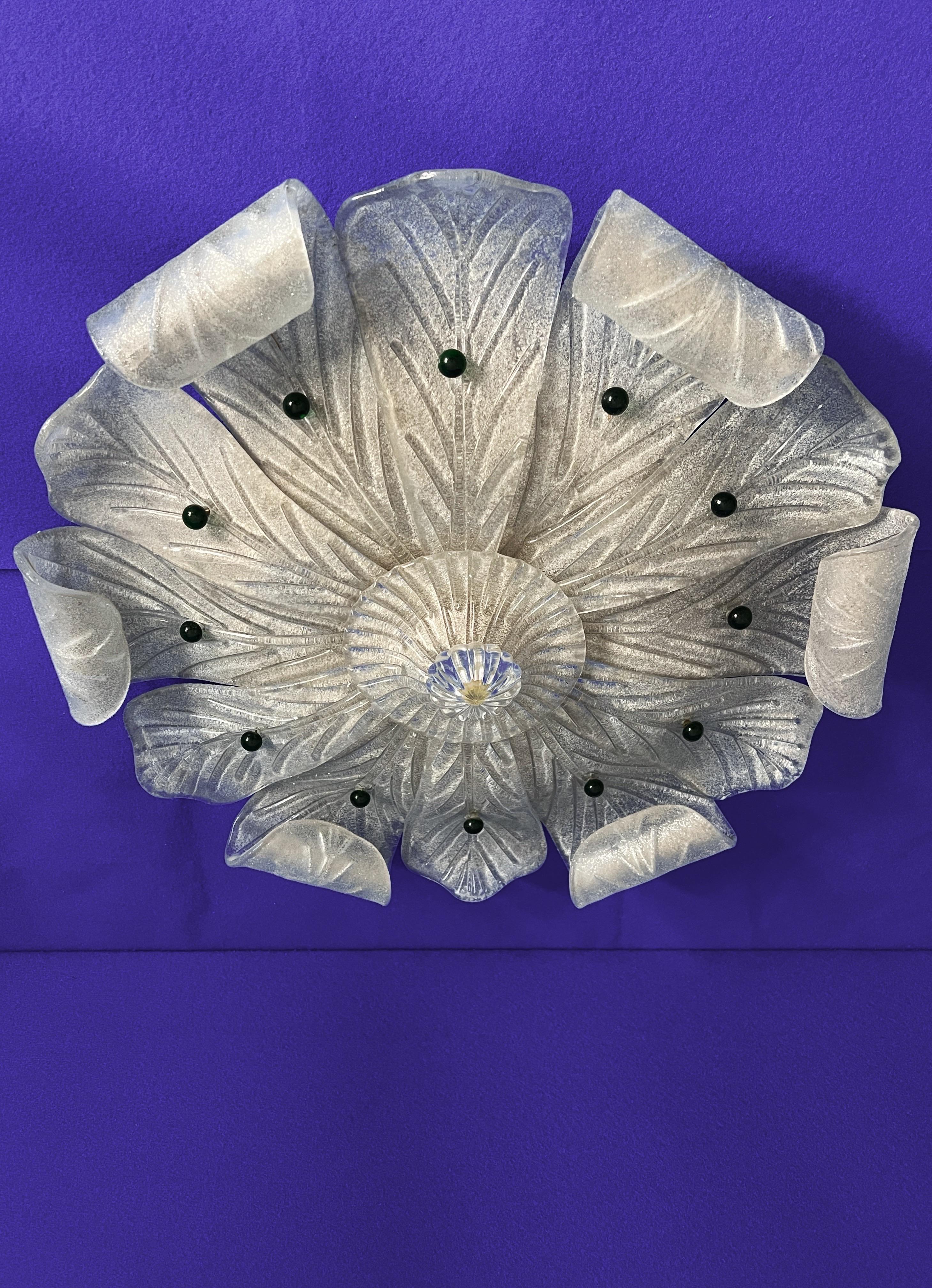 italien Encastré en verre de Murano, 1970 en vente