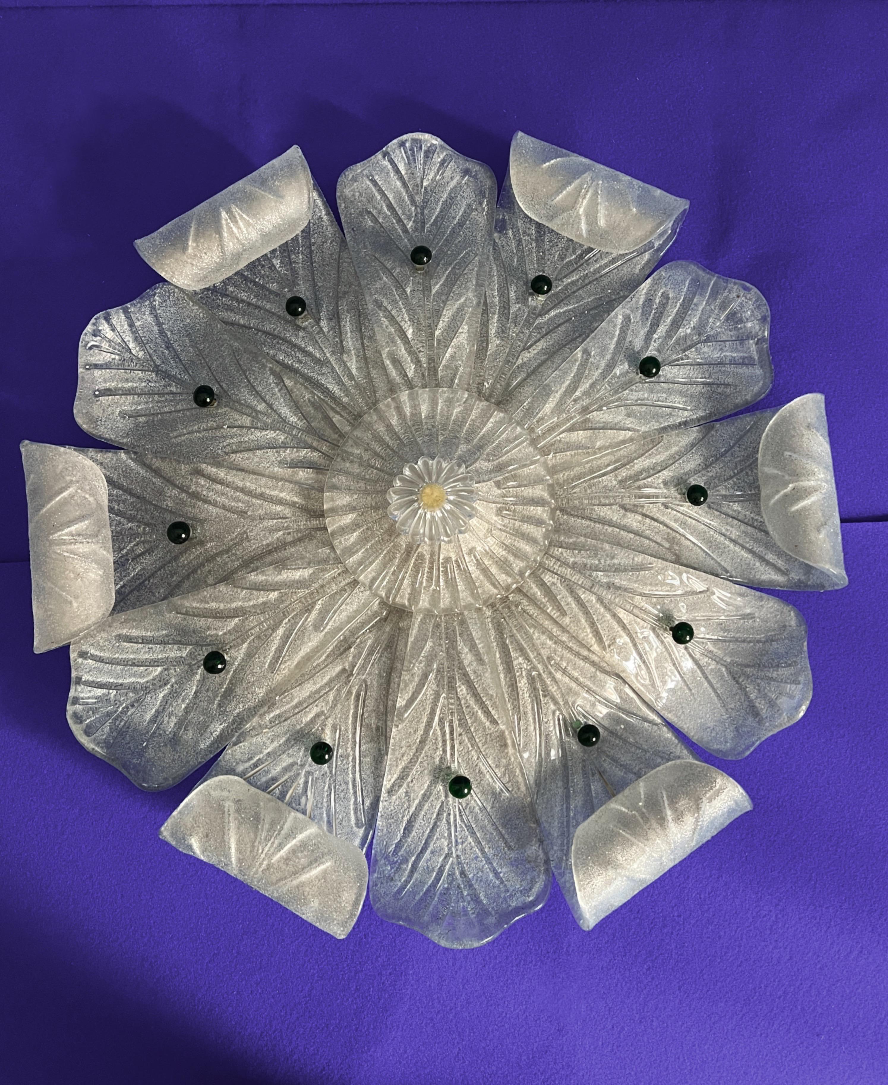 Encastré en verre de Murano, 1970 Bon état - En vente à Palermo, PA