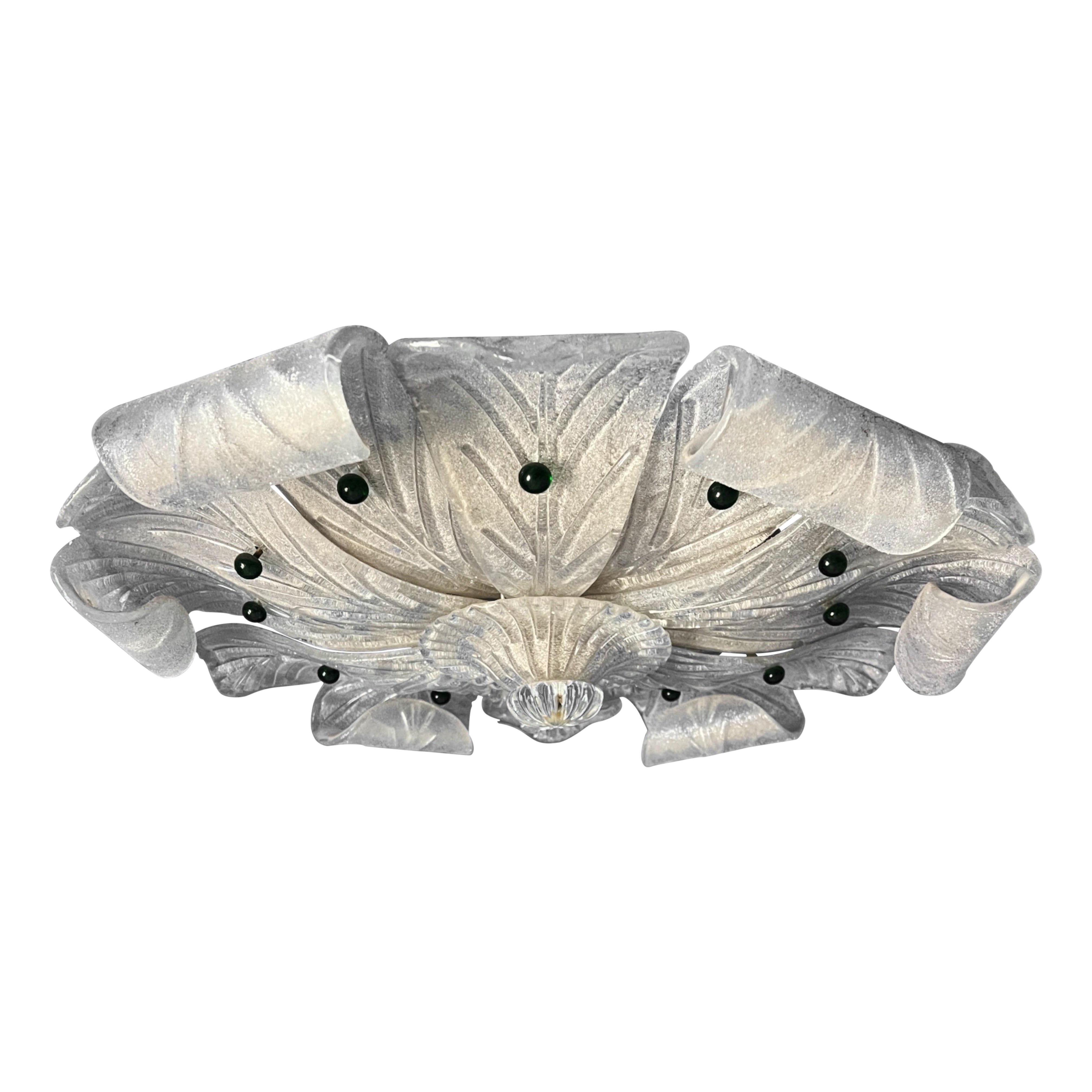 Murano glass flush mount, 1970s