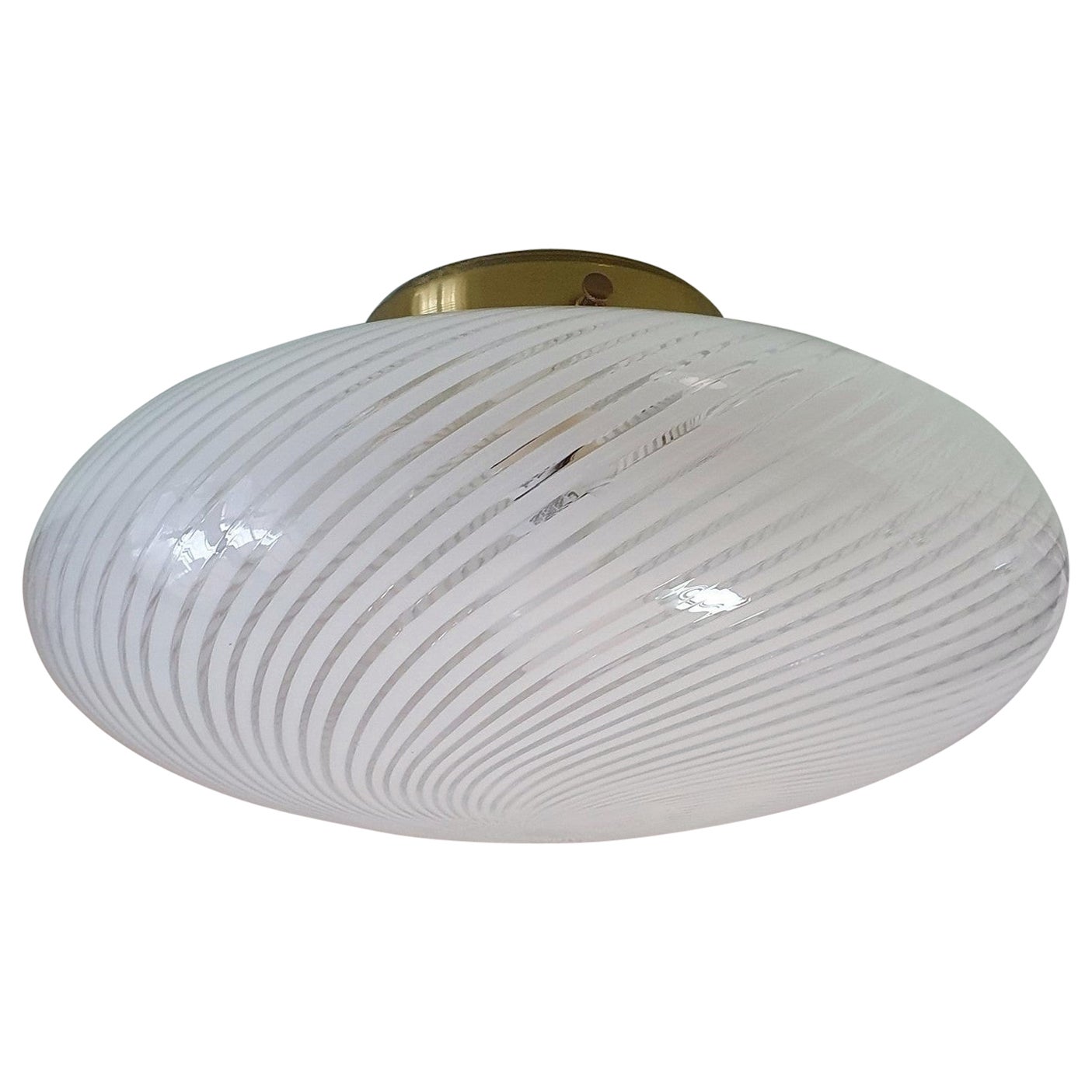 Murano Glass Flush Mount by Ludovico Diaz de Santillana for Venini, Italy, 1970s