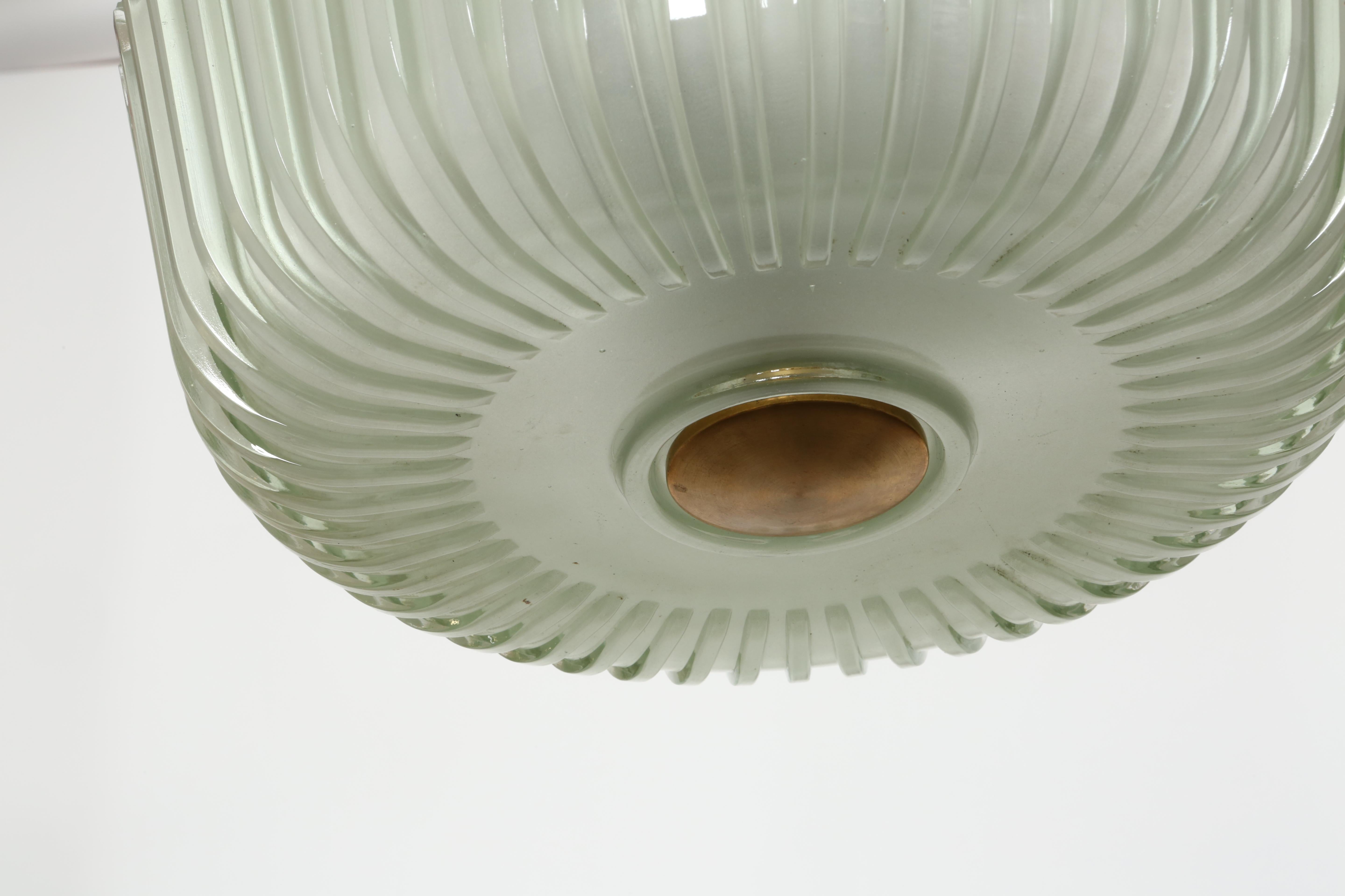 Murano Glass Flush Mount by Seguso In Good Condition In Brooklyn, NY