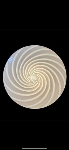 Monture affleurante en verre de Murano par Vetri 40cm, Italie, fin des années 1970