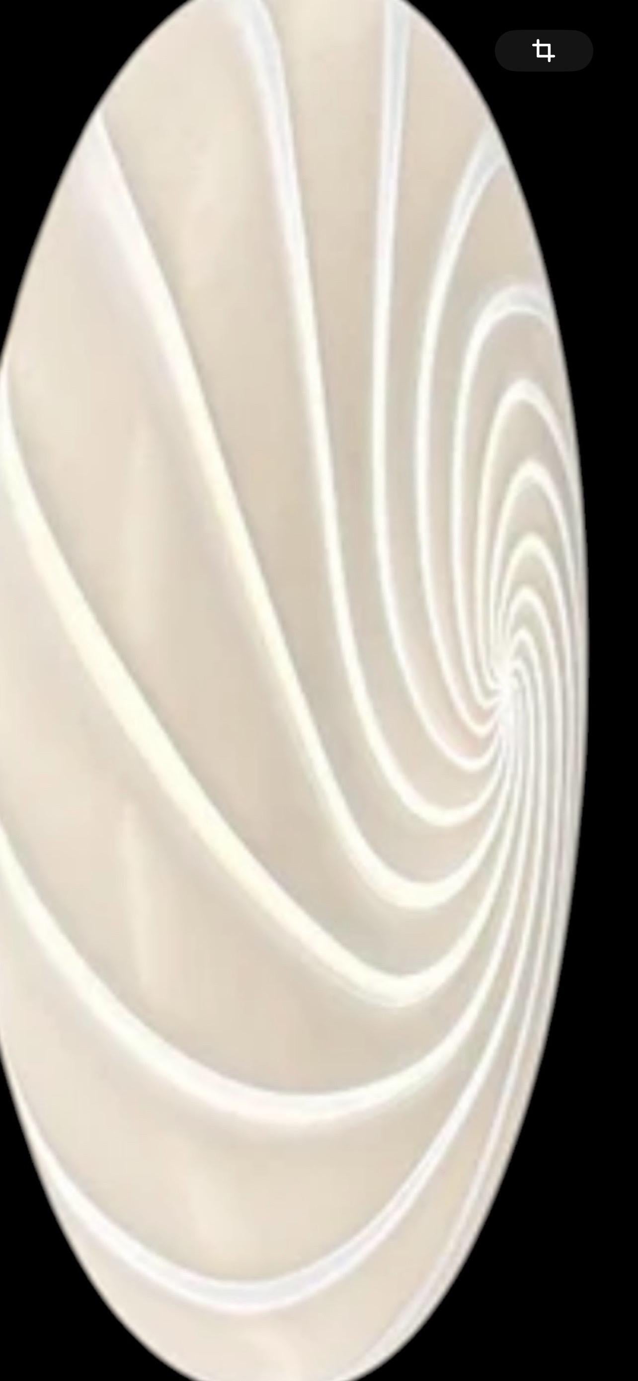 Monture affleurante en verre de Murano par Vetri 40cm, Italie, fin des années 1970 Bon état - En vente à La xara, VC