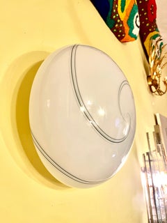 Monture affleurante en verre de Murano par Vetri 50cm XXL, Italie, années 1970