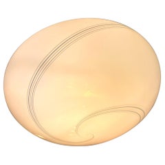 Monture affleurante en verre de Murano par Vetri 50cm XXL, Italie, années 1970